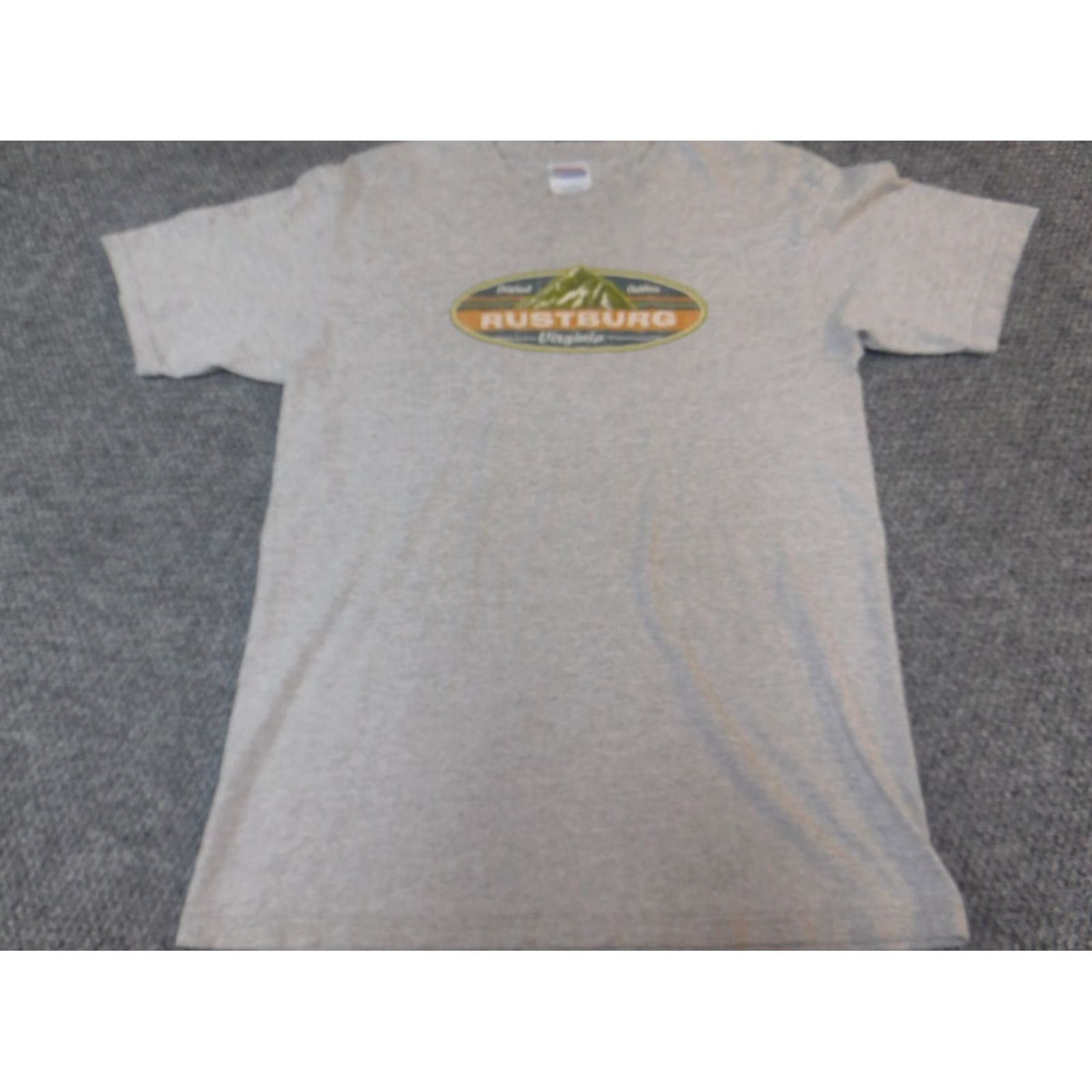 Hanes Hanes Men T-Shirt M Gray Crew Neck Short Sleeve Logo American Beach Cotton Knit Vintage: No Size US M / EU 48-50 / 2 - 2 Thumbnail