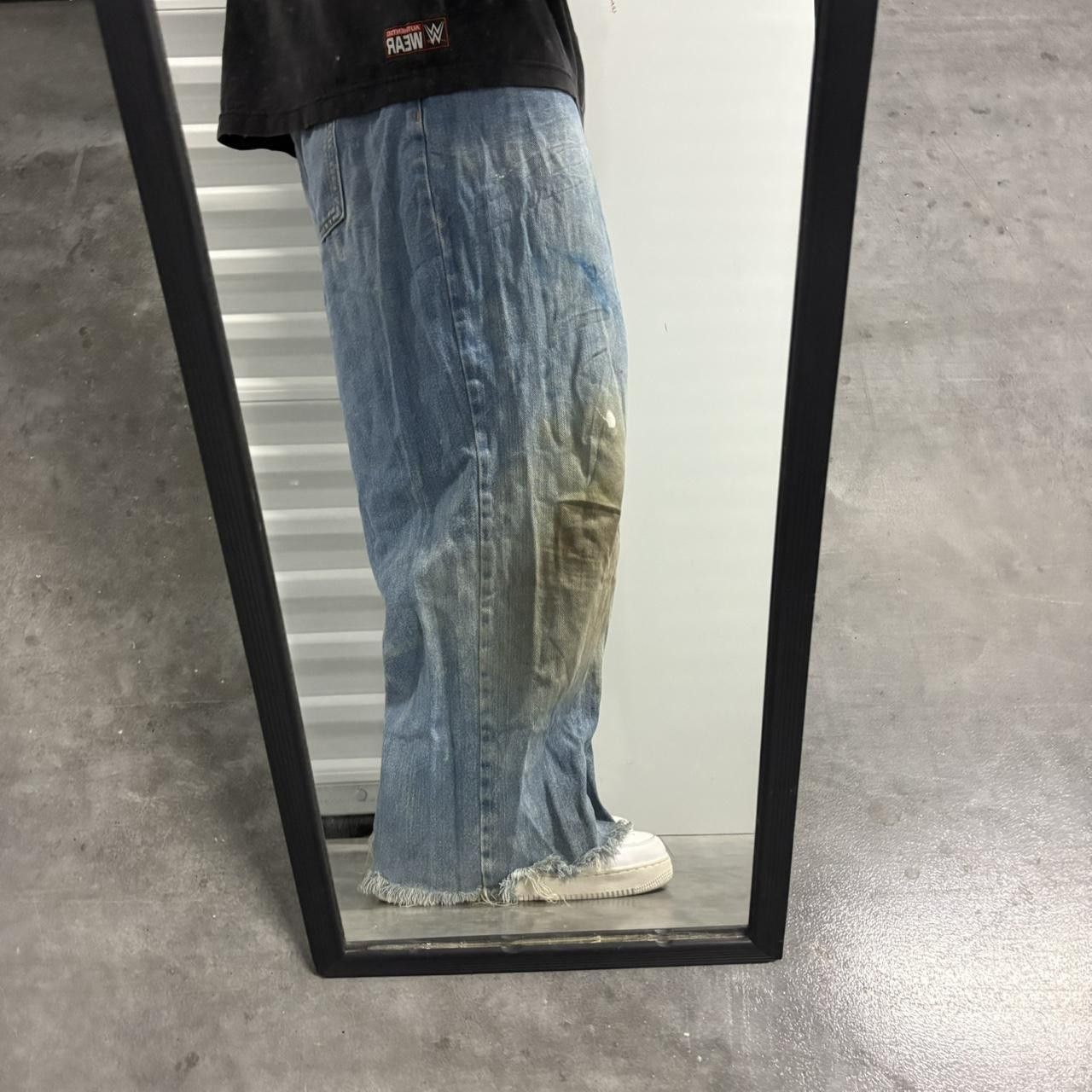 Vintage Crazy Vintage Y2K/2000s Super Baggy Super WideLeg Short Medium Wash Denim Jeans! Size US 36 / EU 52 - 2 Thumbnail