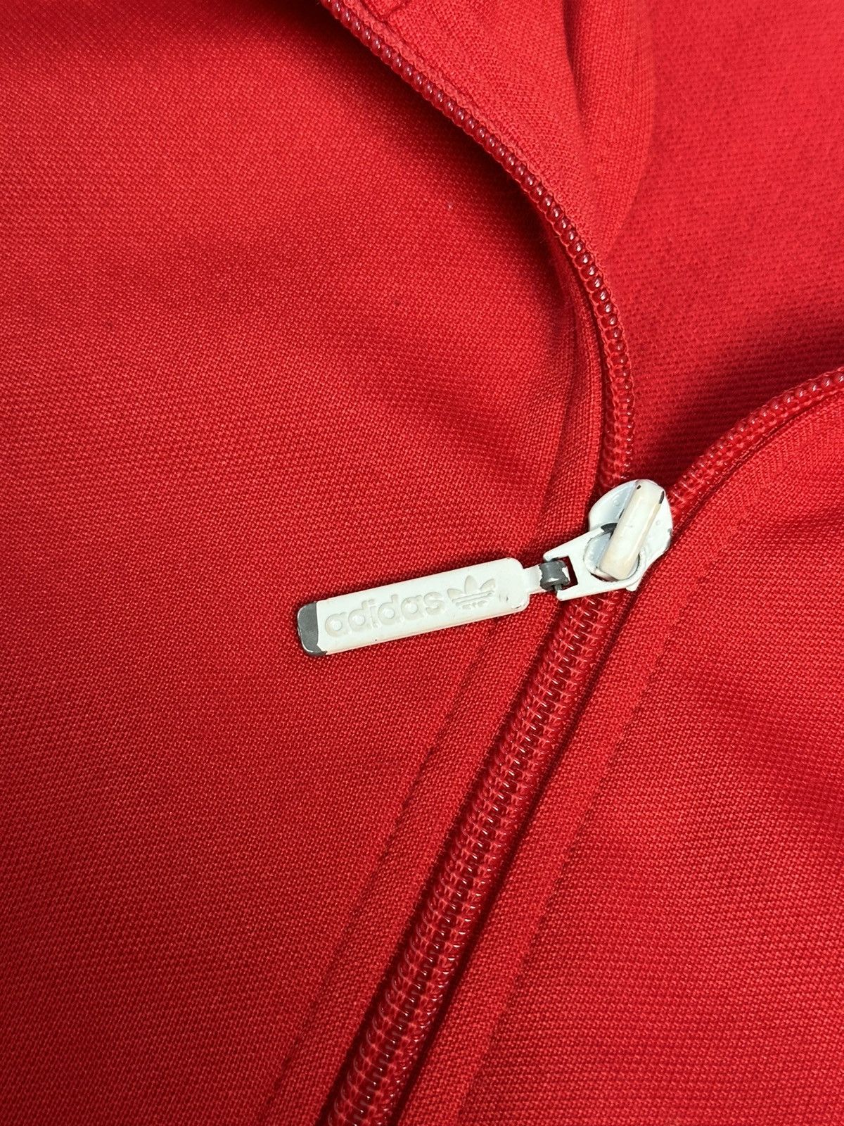 Adidas × Vintage Vintage Adidas Blokecore Track Jacket Red Big Logo Y2K Size US S / EU 44-46 / 1 - 8 Thumbnail