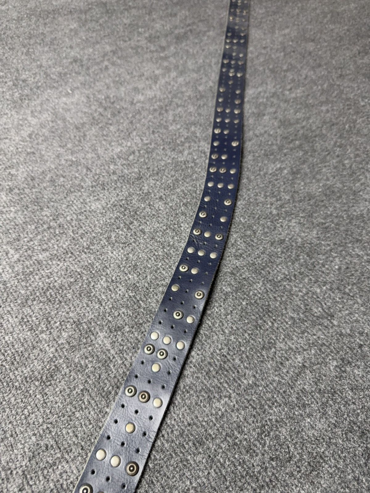 Japanese Brand Vintage Japanese Leather Punk Emo Rock Goth Y2K Drill belt Size ONE SIZE - 5 Thumbnail