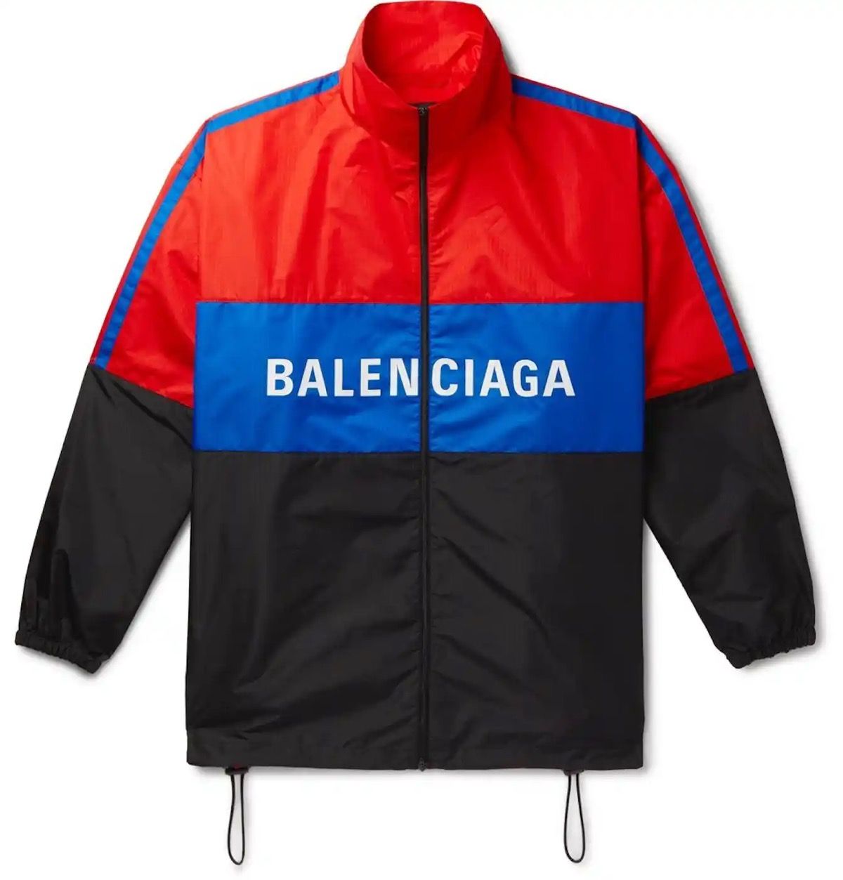 image of Balenciaga Multi Colored Logo Windbreaker, Men's (Size Medium)