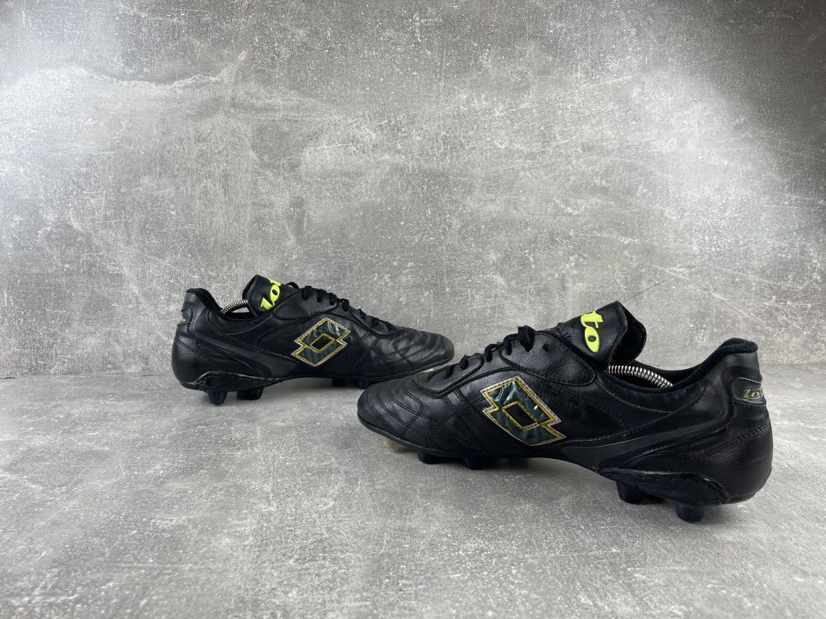 Lotto Sport × Vintage Lotto Calcio Ruud Gullit 00s Black Leather Soccer Sneakers Size US 13 / EU 46 - 5 Thumbnail