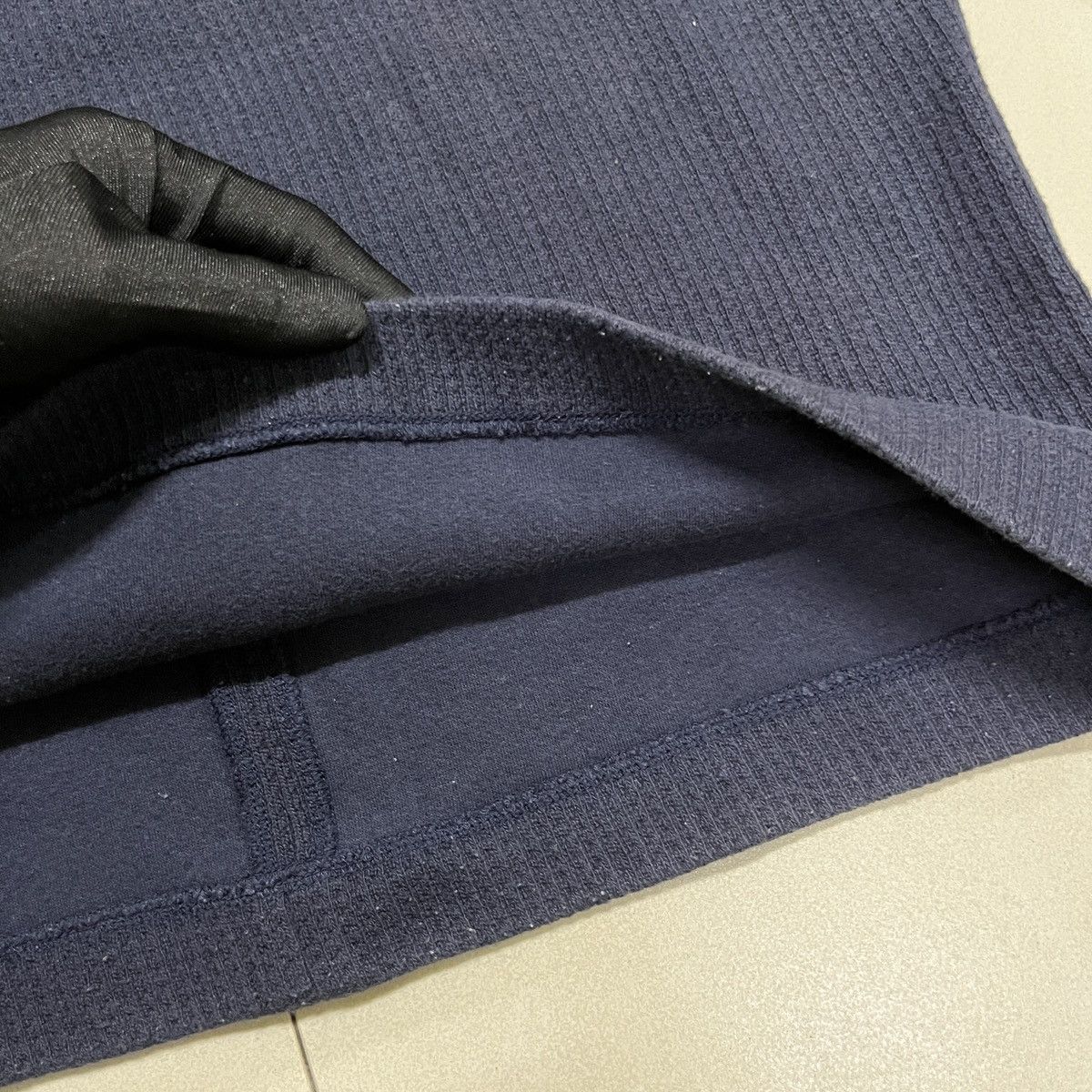 A.P.C. × Vintage Vintage A.P.C Mockneck Waffle Longsleeve T Shirt Size S / US 4 / IT 40 - 3 Thumbnail