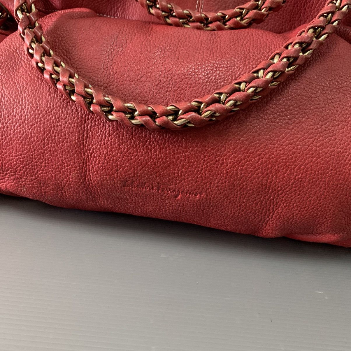 Salvatore Ferragamo Salvatore Ferragamo Red Shoulder Bag Size ONE SIZE - 5 Thumbnail