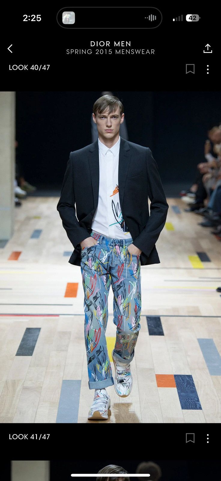 Dior × Kris Van Assche Dior SS15 Script and Scribble Denims Size US 31 - 4 Thumbnail
