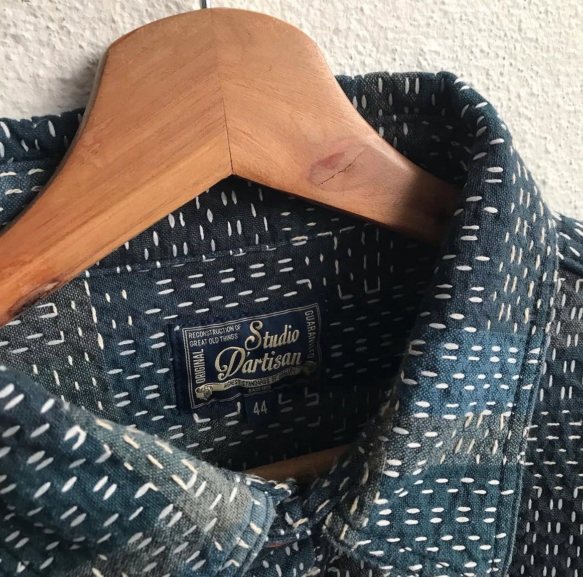 Studio D'Artisan STUDIO D'ARTISAN NORAGI SASHIKO SHIRT Size US XXL / EU 58 / 5 - 5 Thumbnail