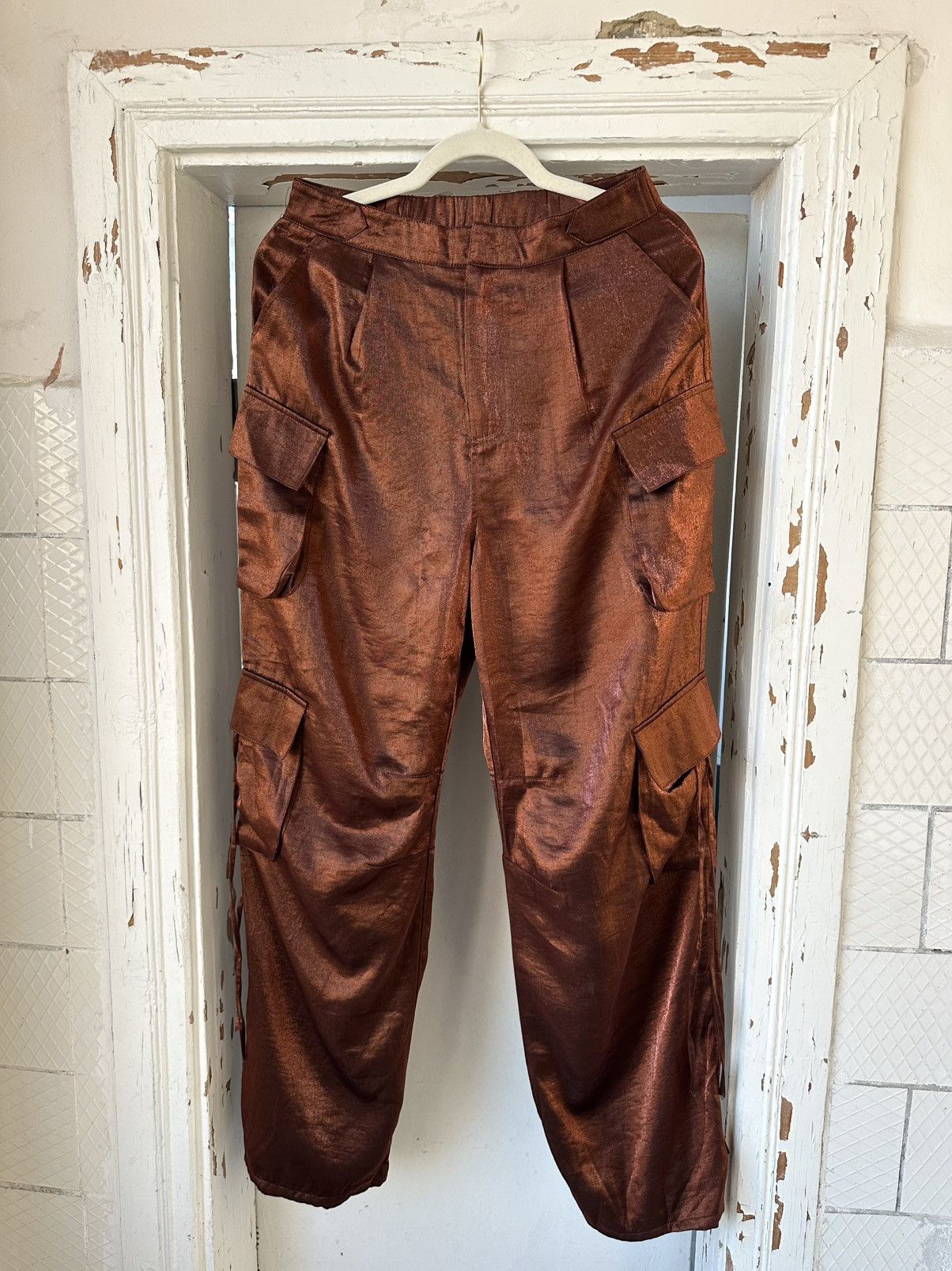20471120 × Beauty Beast × Vintage Vintage Cargo Bondage Bronze Pants Size 32" / US 10 / IT 46 - 2 Thumbnail