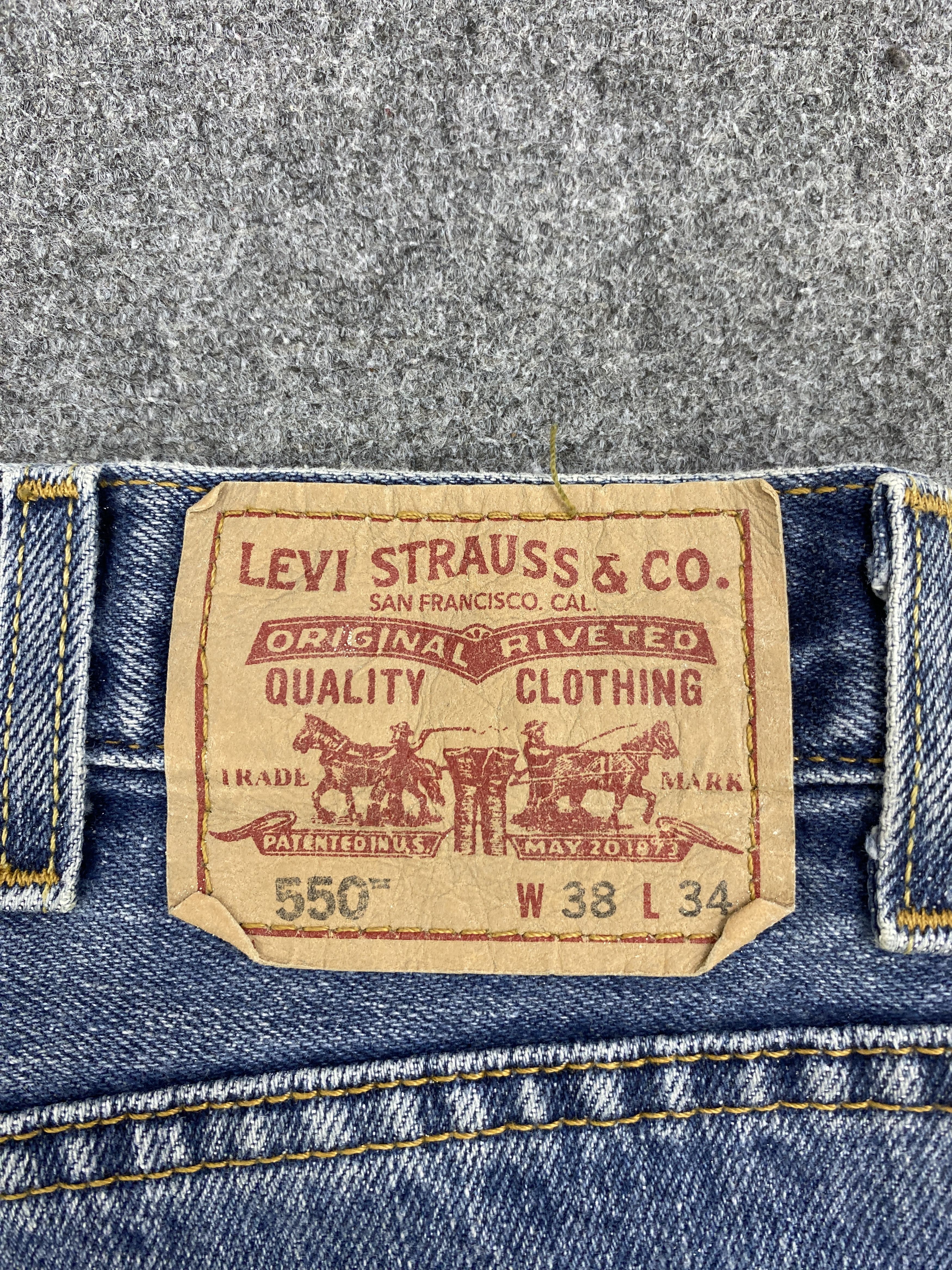 Levi's × Vintage Vintage Levis 550 Blue Denim Jeans Size US 39 - 5 Thumbnail
