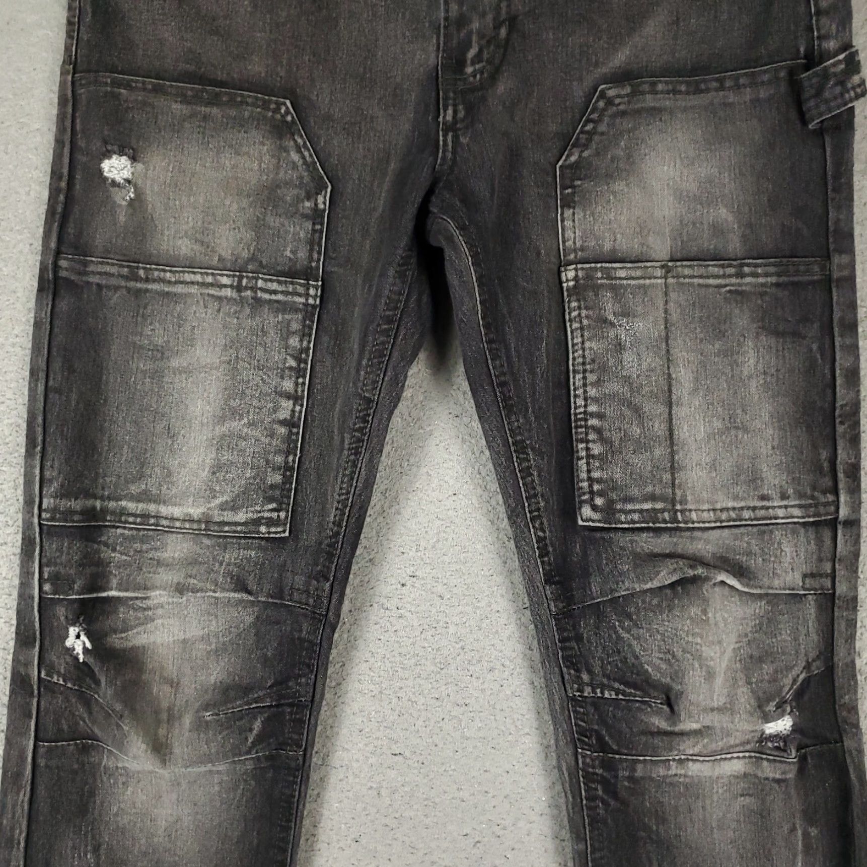 Southpole SOUTHPOLAR Jeans Mens 34x30 Gray Skinny Denim Pants Slim Fit Size US 34 / EU 50 - 3 Thumbnail
