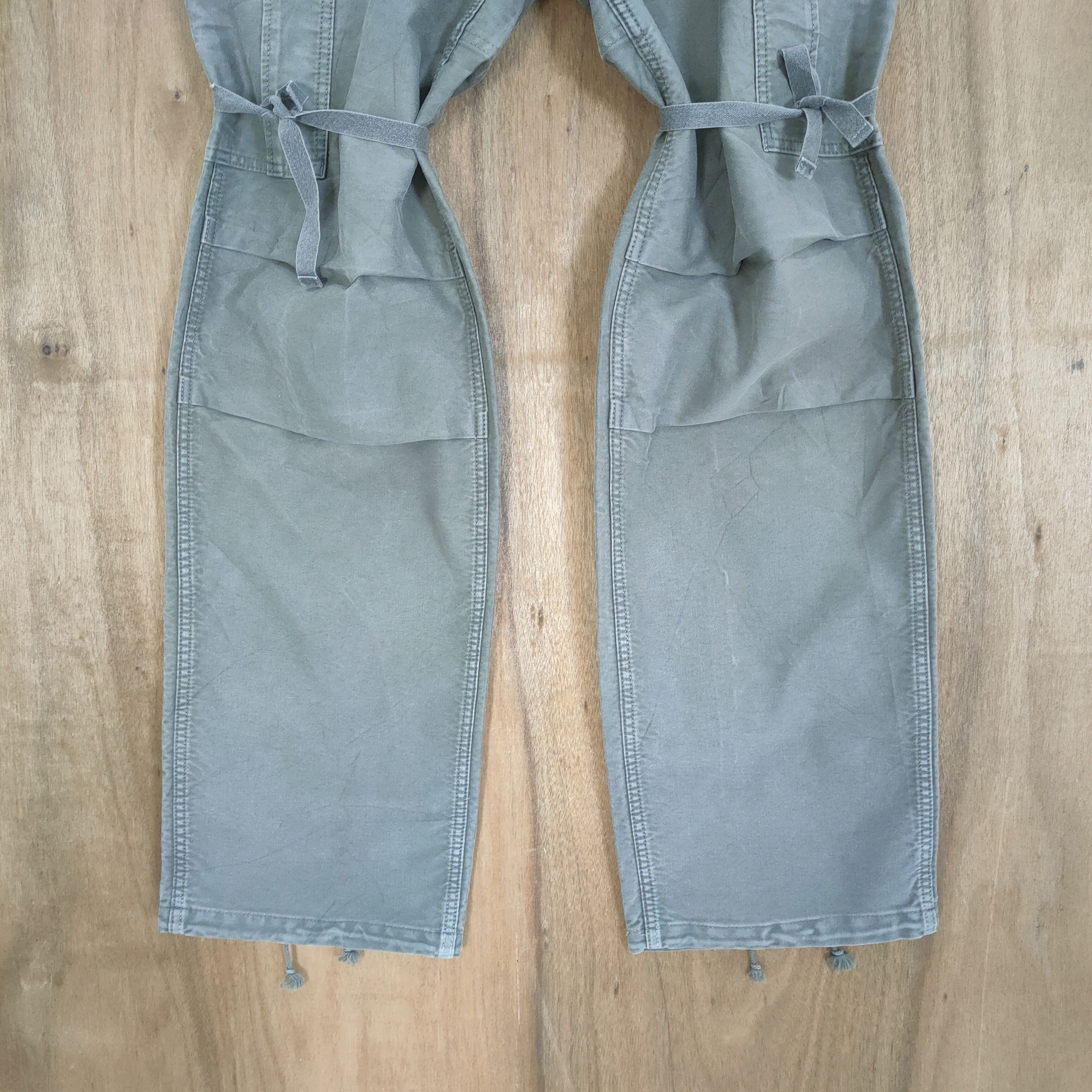 Japanese Brand × Vintage W32×32 VINTAGE AKM FADED BONDAGE CARGO PANTS Size US 32 / EU 48 - 3 Thumbnail