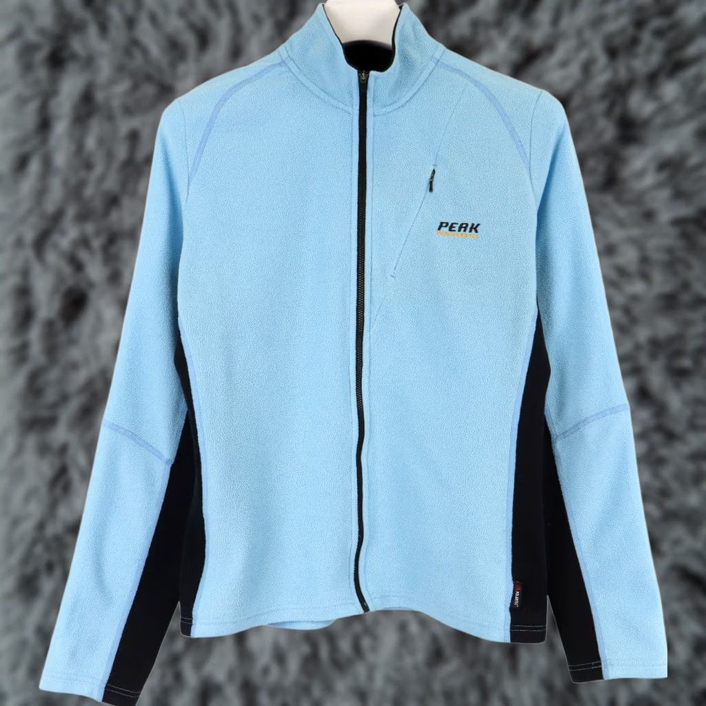 Peak Performance Peak Performance Jacket Women's LARGE Full Zip Polartec Fleece Top R&D W Micro Blue Size L / US 10 / IT 46 - 1 Thumbnail