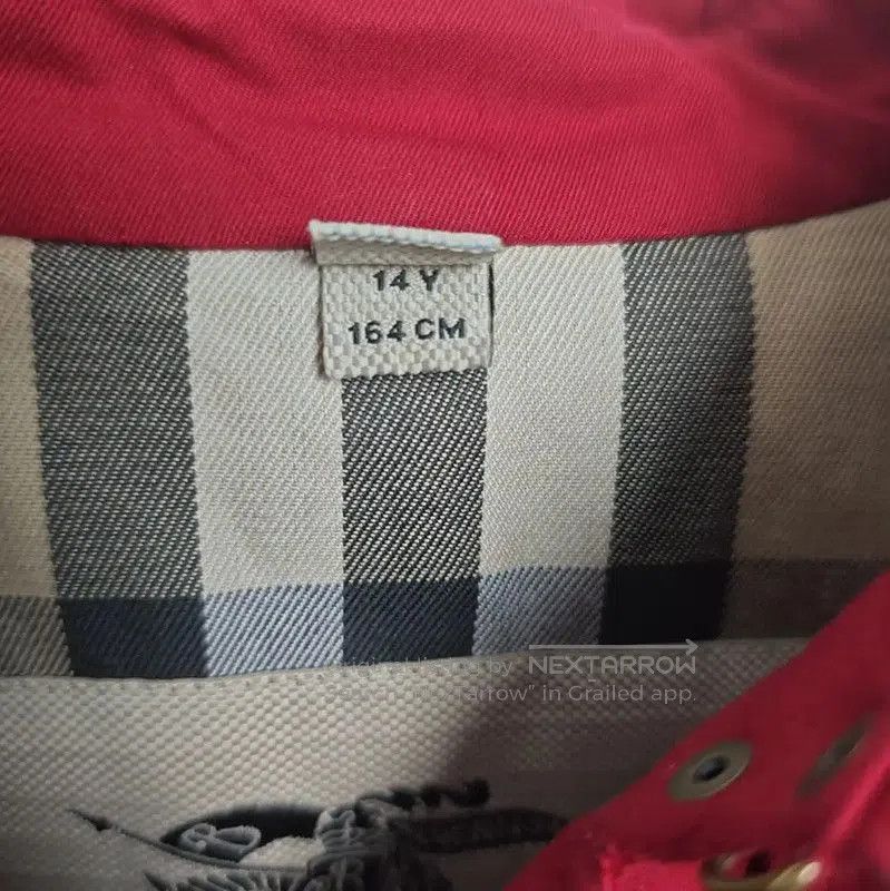 Burberry Burberry Red Cotton Mid-Length Trench Coat. Size L / US 10 / IT 46 - 2 Thumbnail