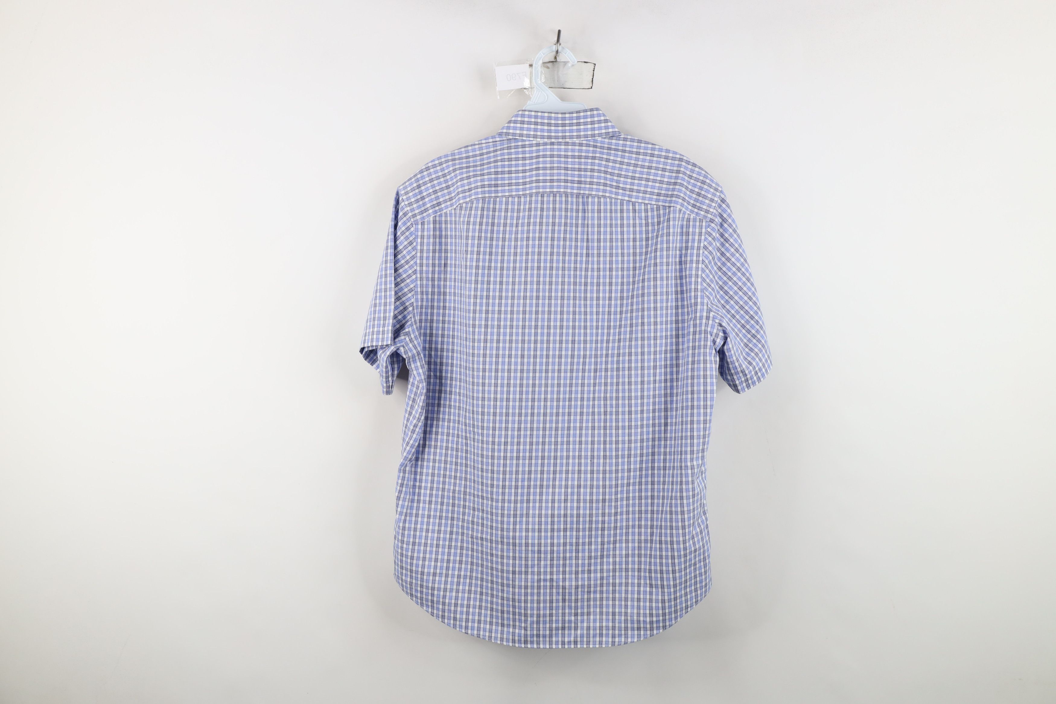UNTUCKit Untuckit Free Short Sleeve Collared Button Shirt Blue Plaid Size US S / EU 44-46 / 1 - 10 Thumbnail