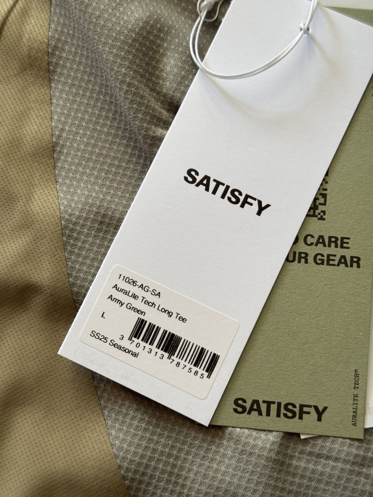 Satisfy Satisfy Running AuraLite Tech Army Green Long Sleeve Size US L / EU 52-54 / 3 - 8 Thumbnail