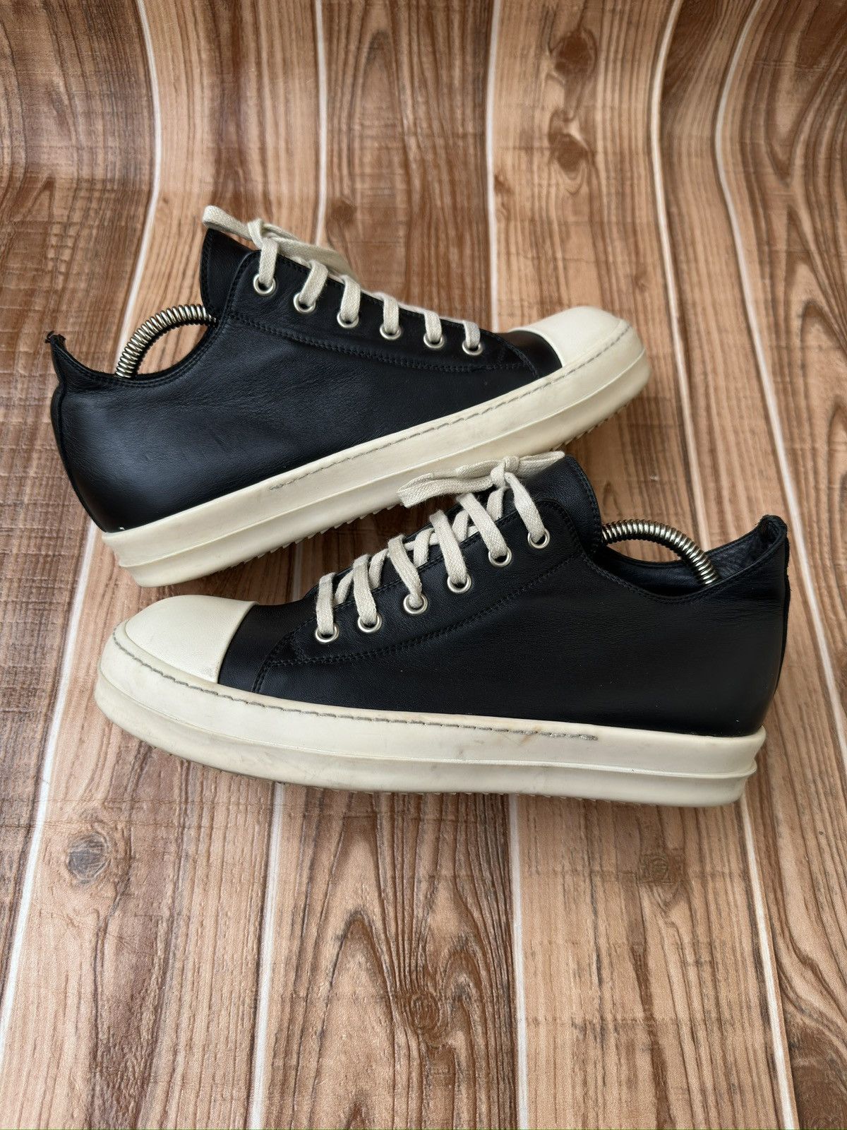 Rick Owens S/S 17 Black Milk Mainline Ramones Sneaks Size US 7 / EU 40 - 10 Thumbnail
