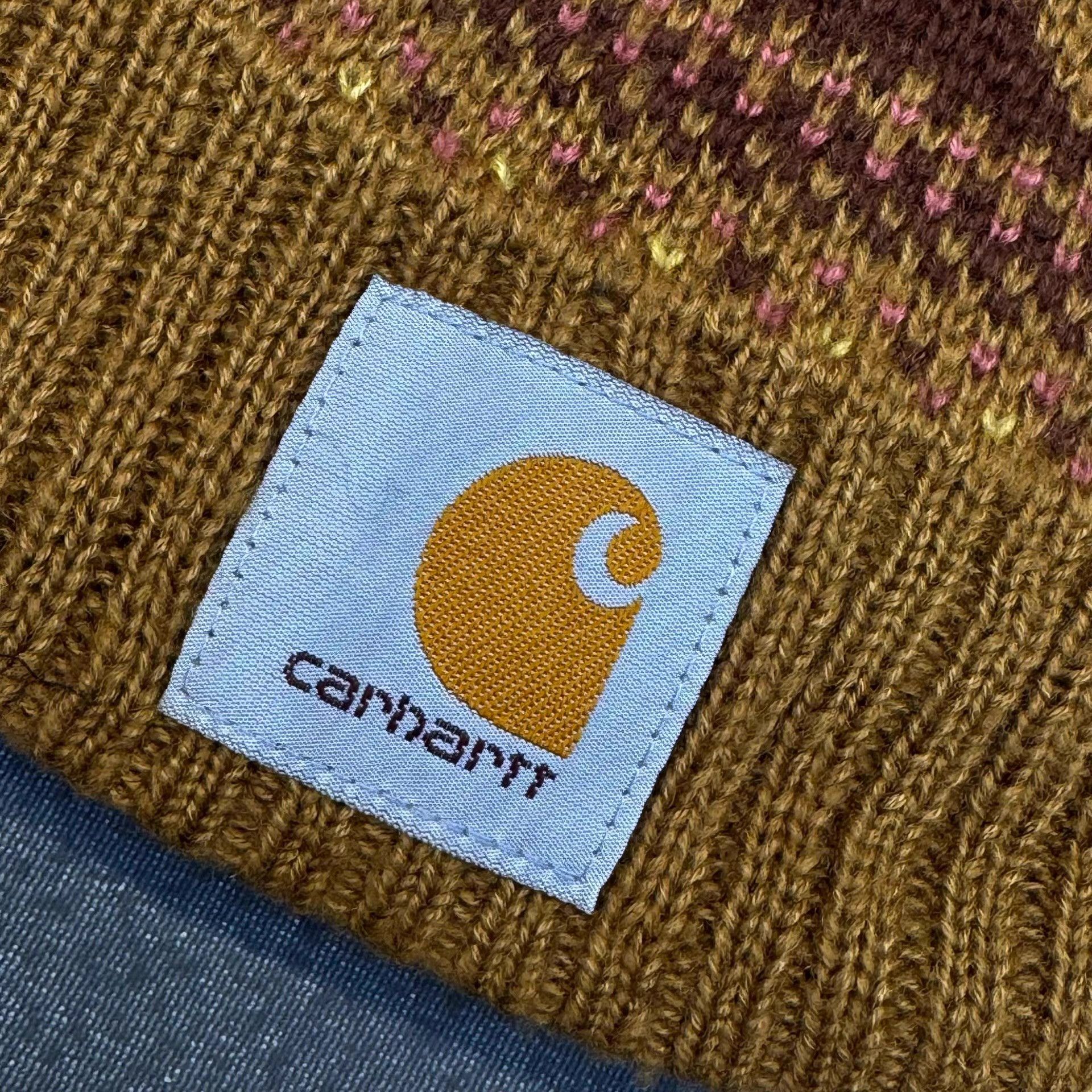Carhartt Carhartt knit beanie, winter hat, pom-pom hat Q5 Size ONE SIZE - 3 Thumbnail