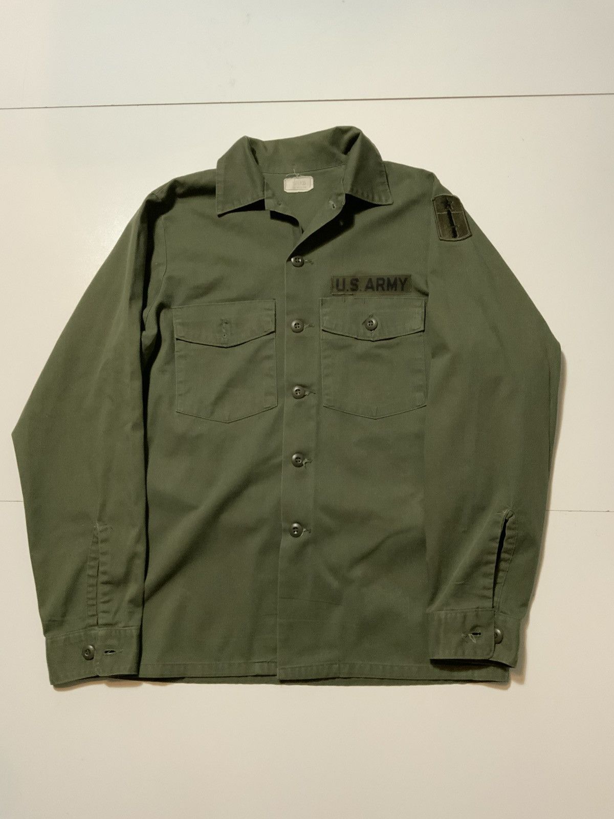 Vintage Vintage Selma U.S. Army OG-507 Utility Fatigue Button Shirt Size US S / EU 44-46 / 1 - 1 Thumbnail