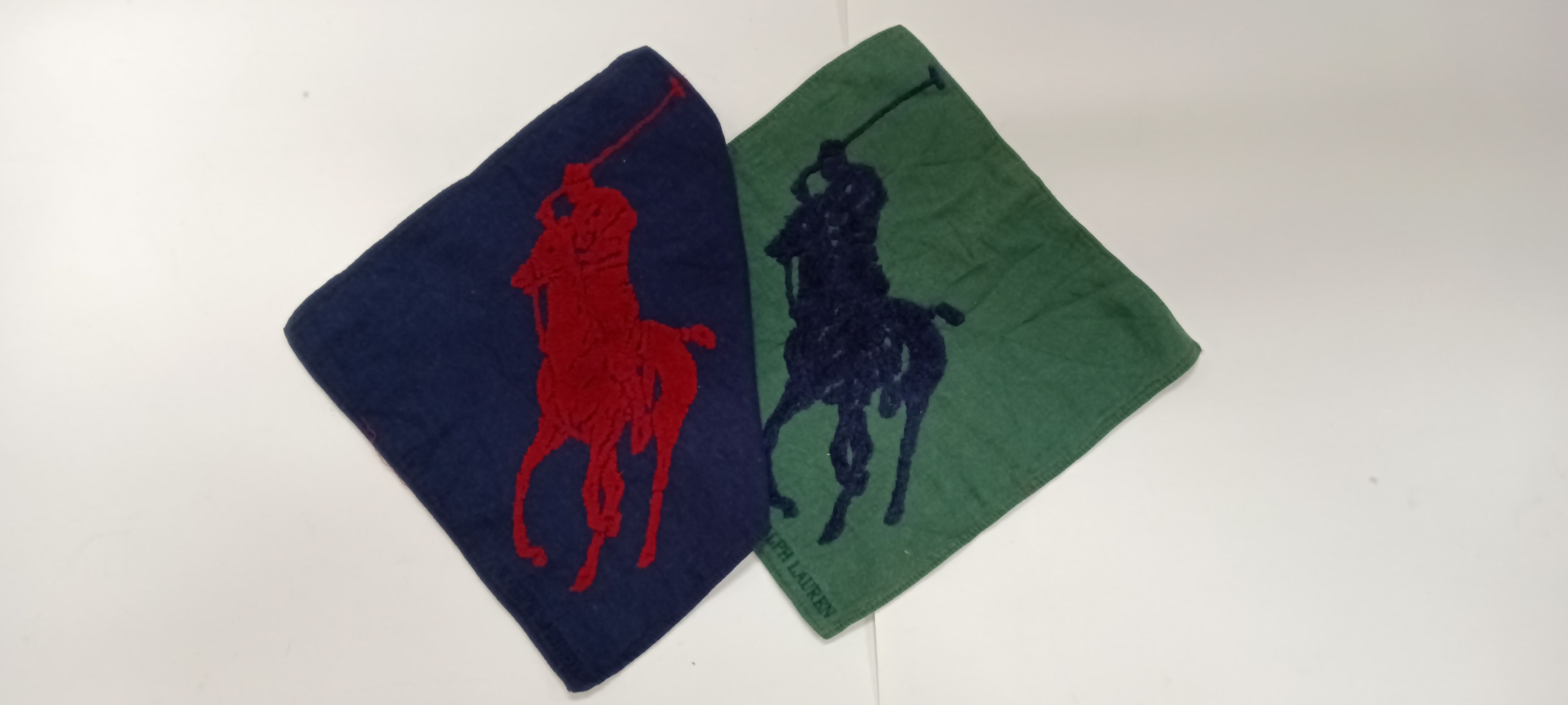 Polo Ralph Lauren × Vintage 2 pieces Polo ralph lauren big logo face towel Size ONE SIZE - 1 Thumbnail