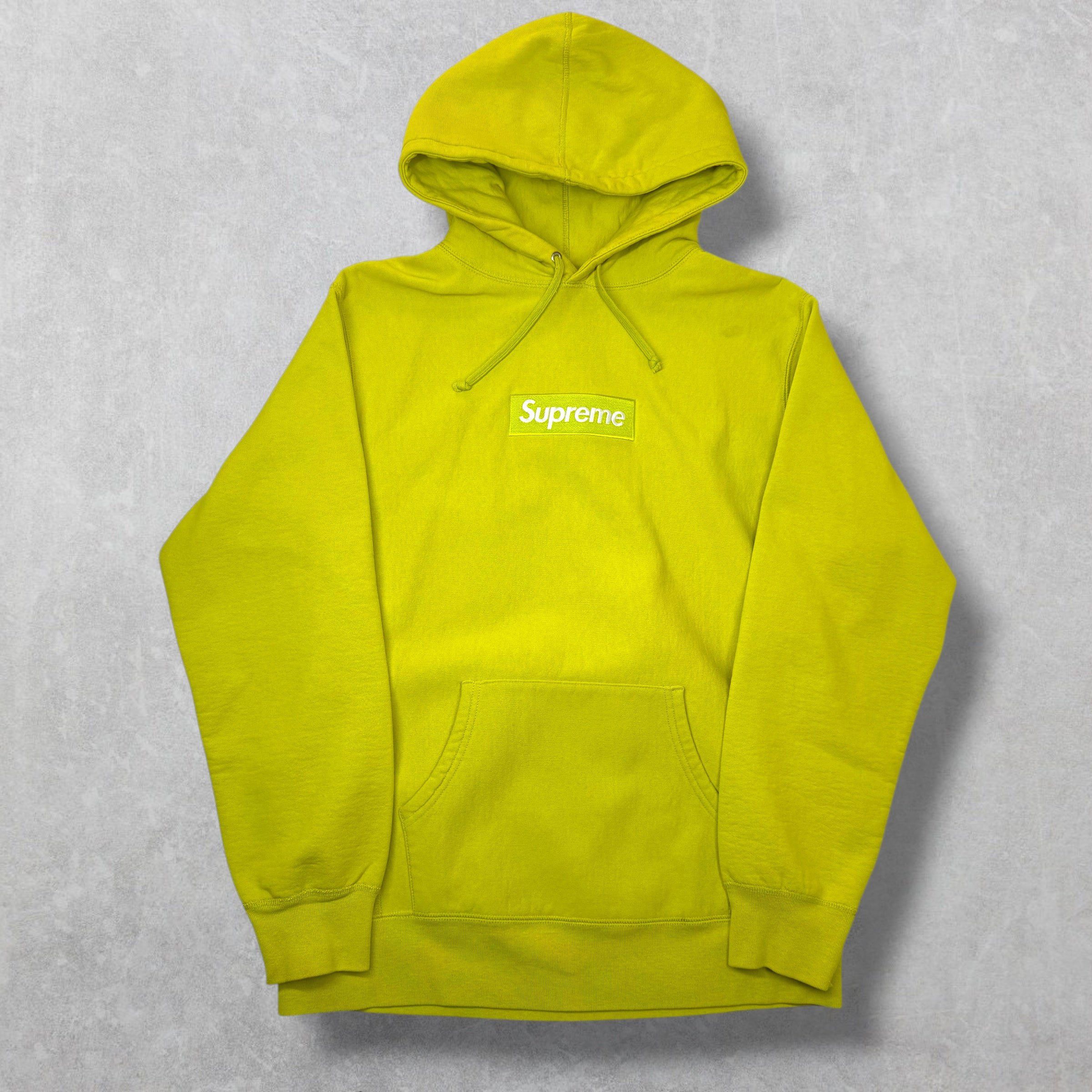 Supreme Supreme Acid Green Box Logo Hoodie XL Size US XL / EU 56 / 4 - 1 Thumbnail