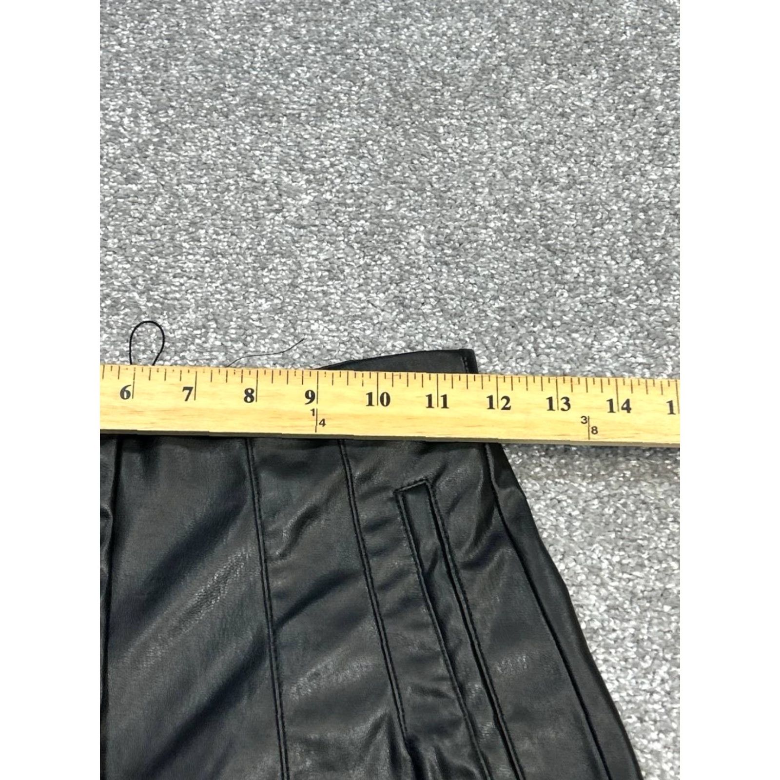 Zara Zara Pants Womens XS Black Stretch Pleated High Rise Straight Leg Size 26" / US 2 / IT 38 - 7 Thumbnail