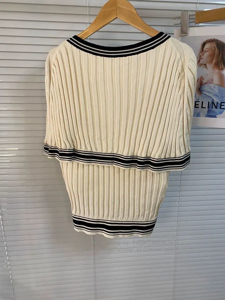 Chanel Chanel 19p knitwear 31 jacquard design short sleeves Size XXS / US 00 / IT 34 - 2 Thumbnail