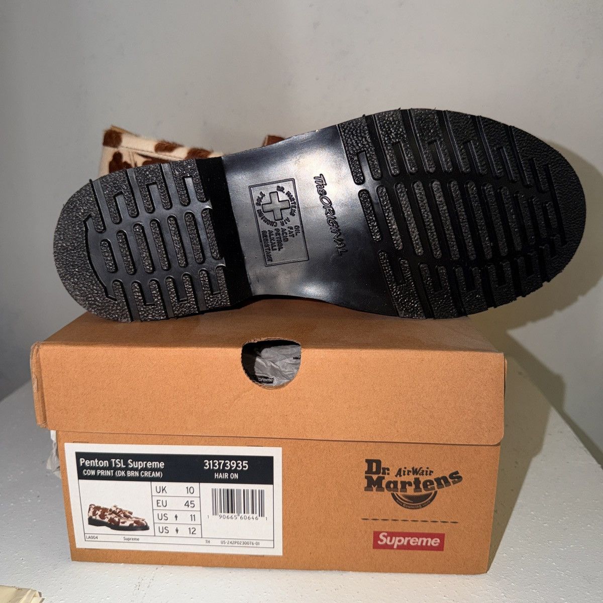 Dr. Martens × Supreme Penton TSL Supreme COW PRINT (DK BRN CREAM) Size US 11 / EU 44 - 4 Thumbnail