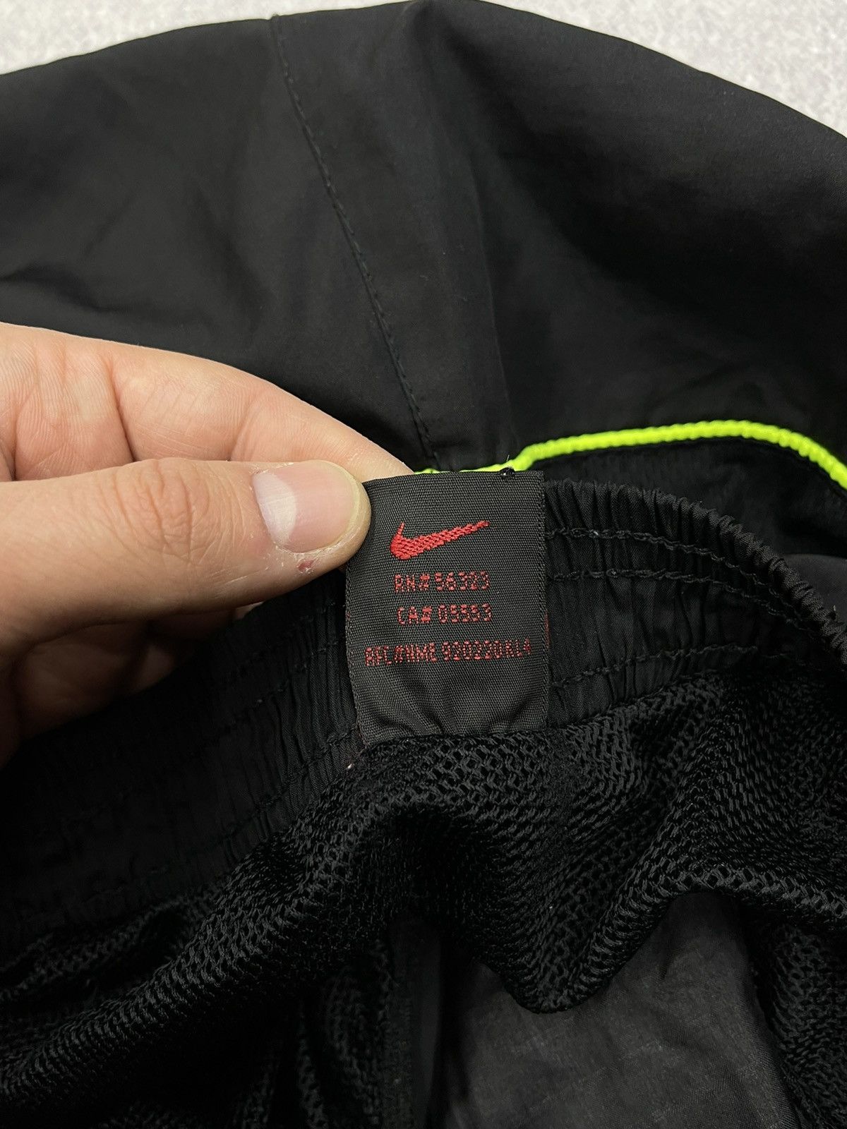 Vintage Nike Athletic Nylon Black Shorts Swoosh Y2K ACG TN