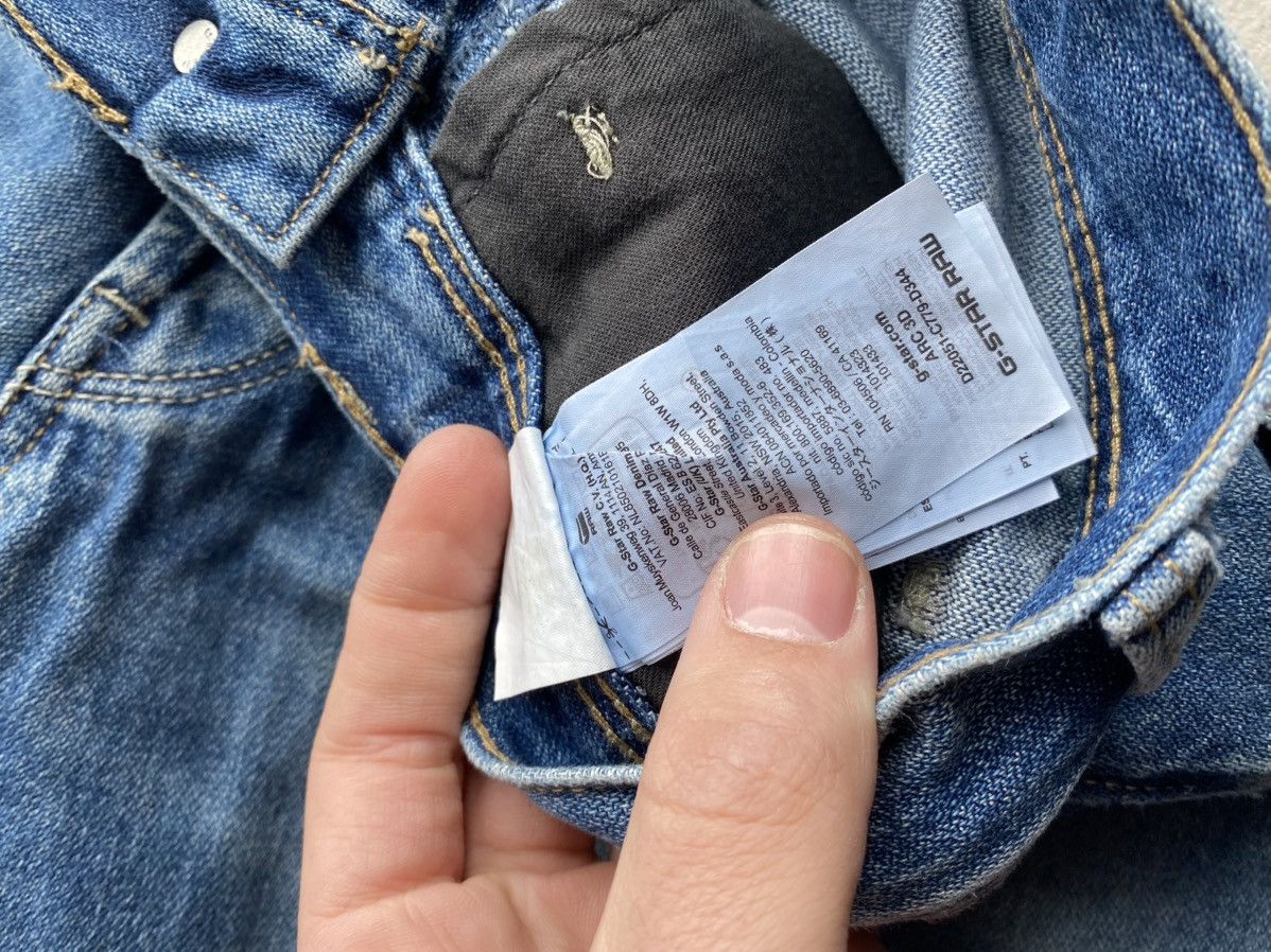 G-Star 00s Y2K G-Star RAW Arc 3D Men’s Jeans Vintage Wash Denim Size US 30 / EU 46 - 13 Thumbnail
