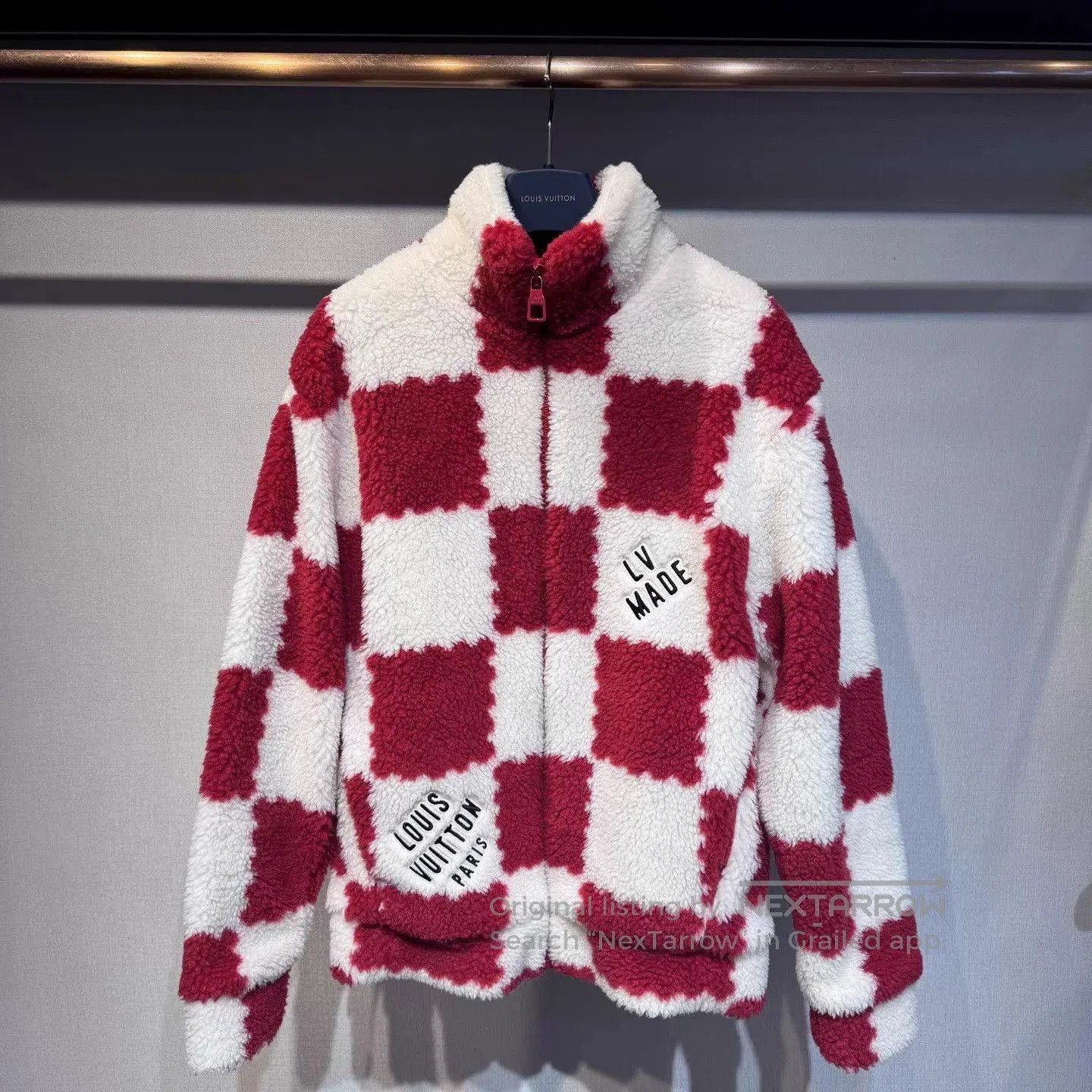 Louis Vuitton Multi Checkered Fleece Zip-Up Jacket. Size US S / EU 44-46 / 1 - 1 Thumbnail