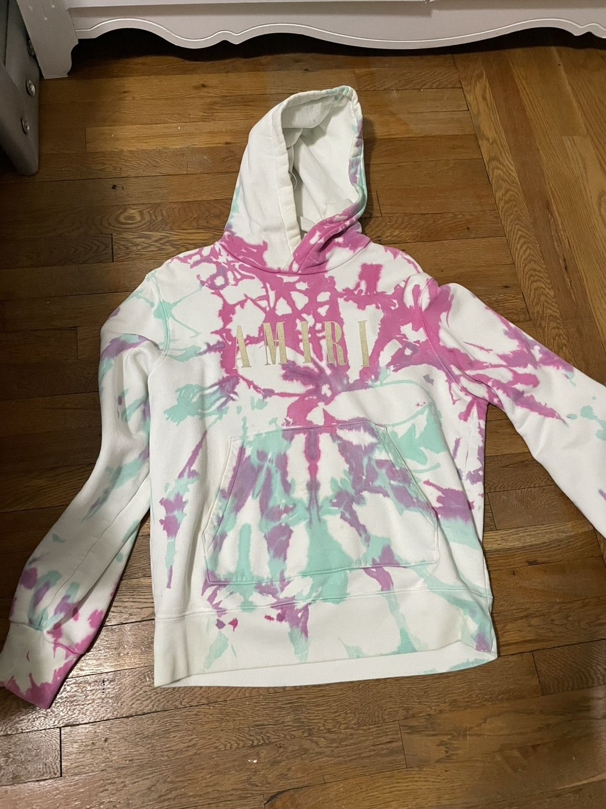 Amiri AMIRI logo-print tie-dye hoodie Size US S / EU 44-46 / 1 - 4 Thumbnail