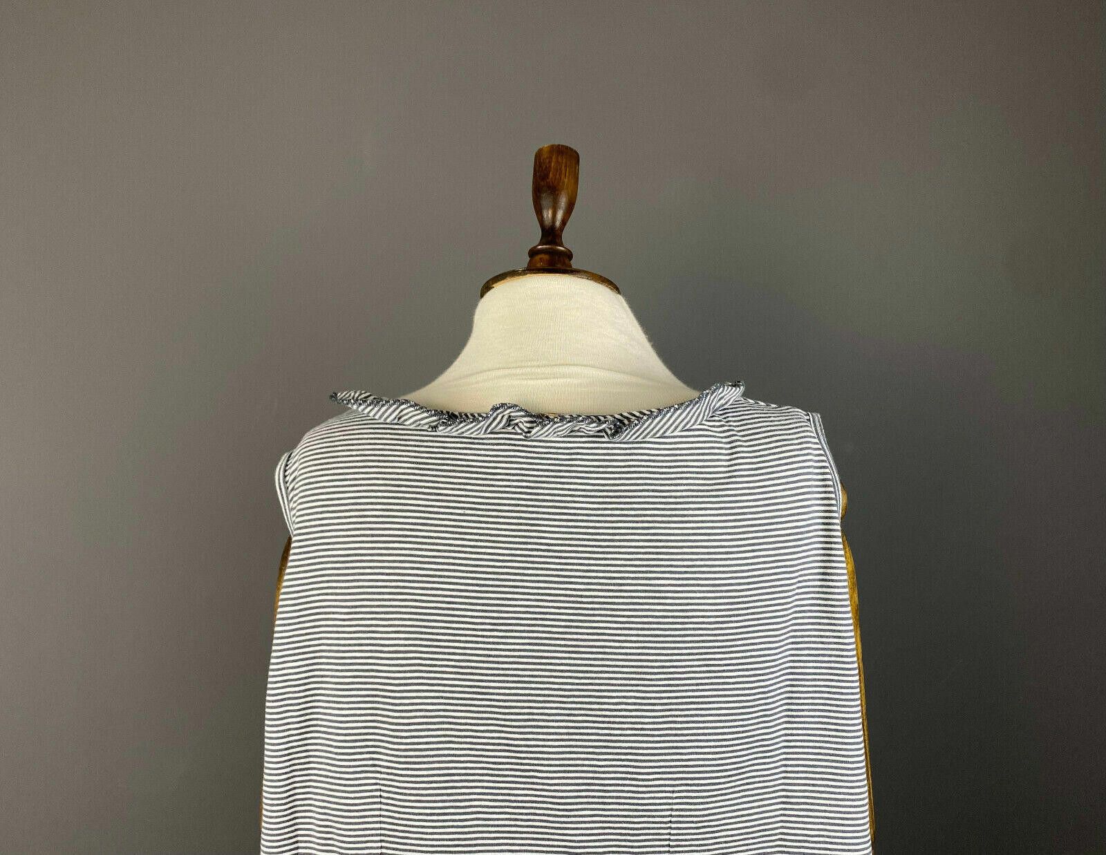 Designer Deerberg by Oska Stripe Lagenlook Summer Top Blouse Size M / US 6-8 / IT 42-44 - 6 Thumbnail