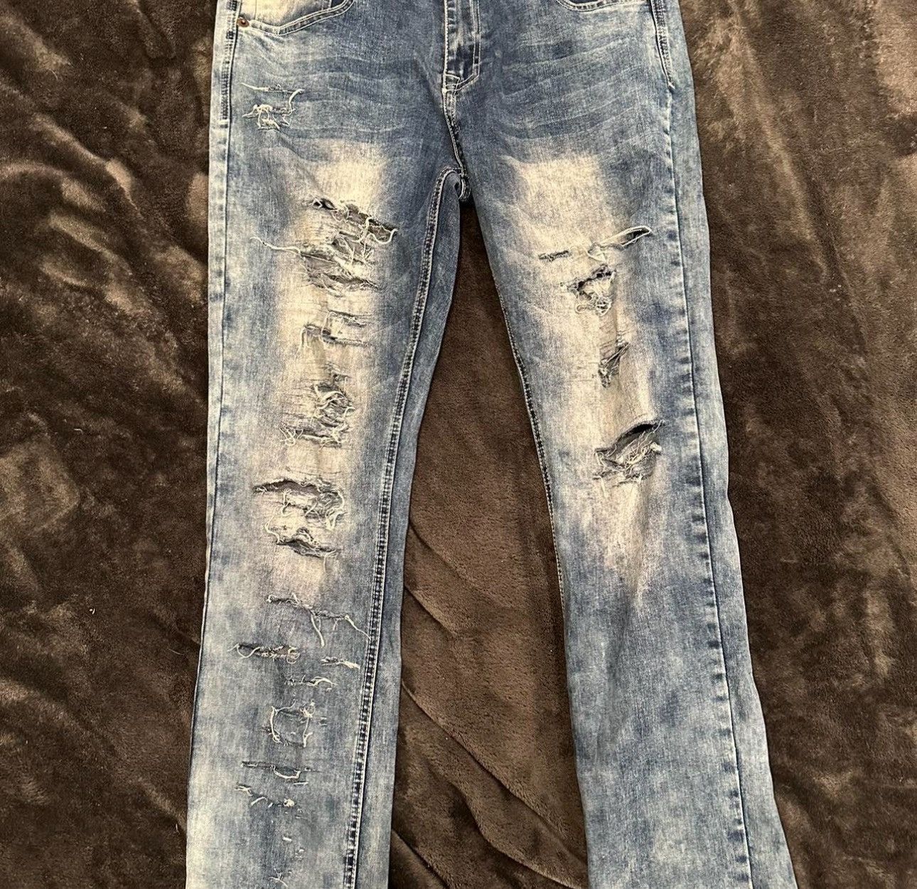 Other Bleached denim skinny jeans Size US 31 - 1 Thumbnail
