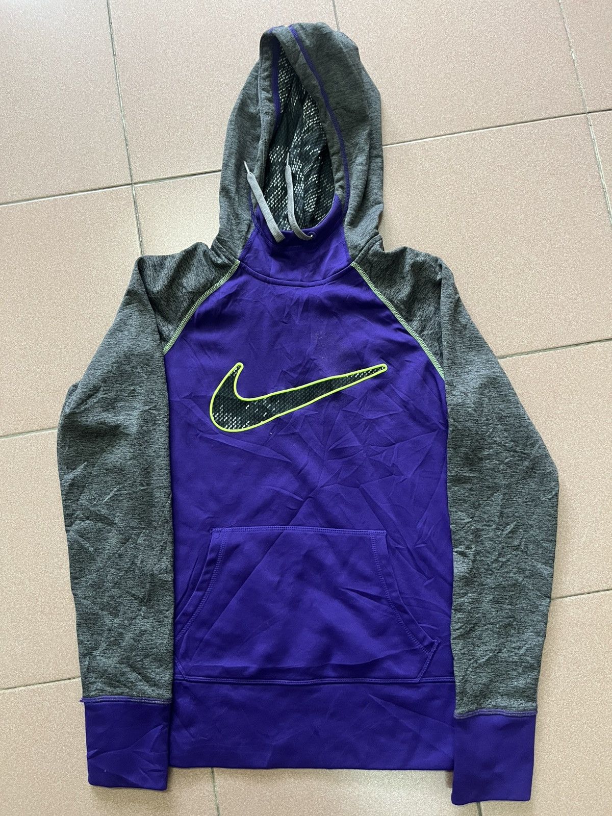 Nike × Vintage NIKE HOODIE BIG SWOOSH Size US S / EU 44-46 / 1 - 1 Thumbnail