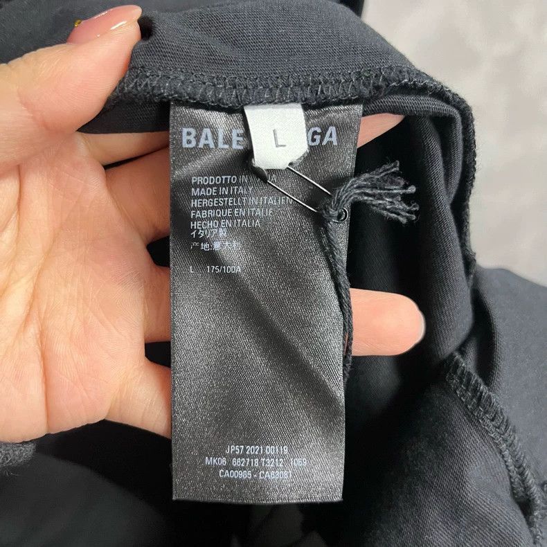 Balenciaga Balenciaga Black Hooded Sweater with Holes-2505 Size US S / EU 44-46 / 1 - 3 Thumbnail