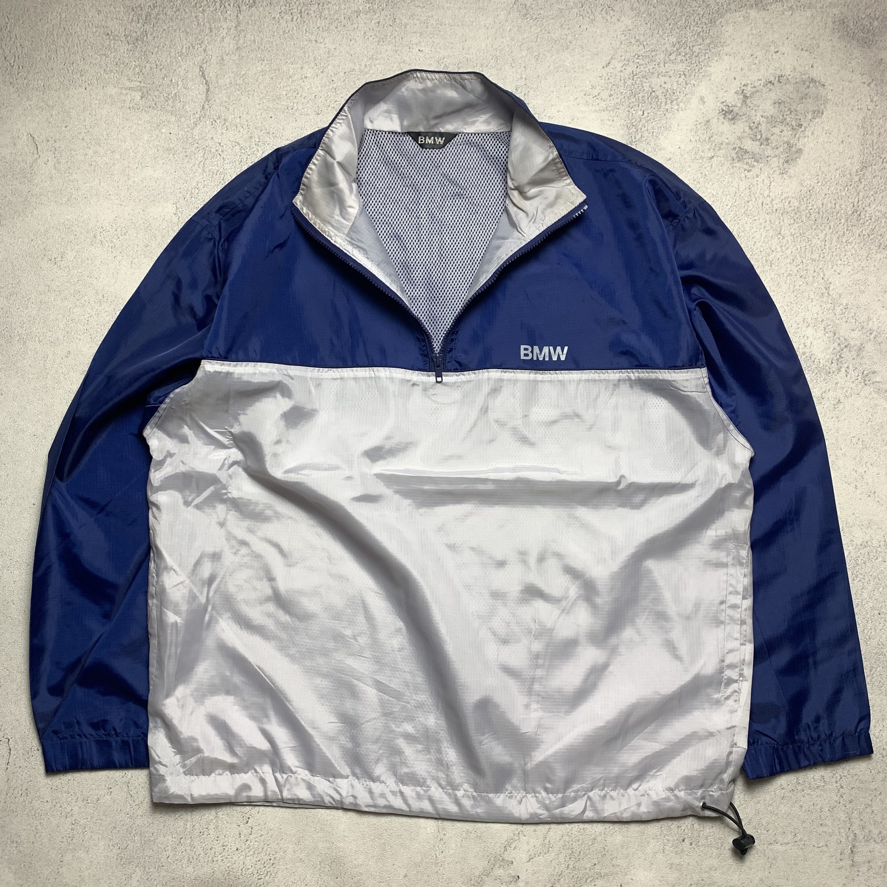 BMW Vintage BMW Half Zip Windbreaker Jacket Size US XL / EU 56 / 4 - 3 Thumbnail