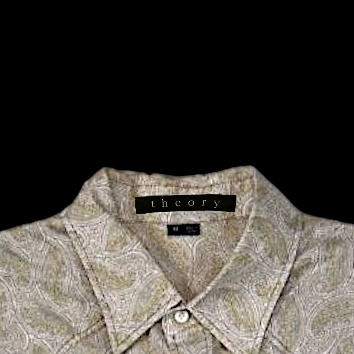Theory Theory Brown Dress Shirt Paisley Print | Size M Size US M / EU 48-50 / 2 - 4 Thumbnail