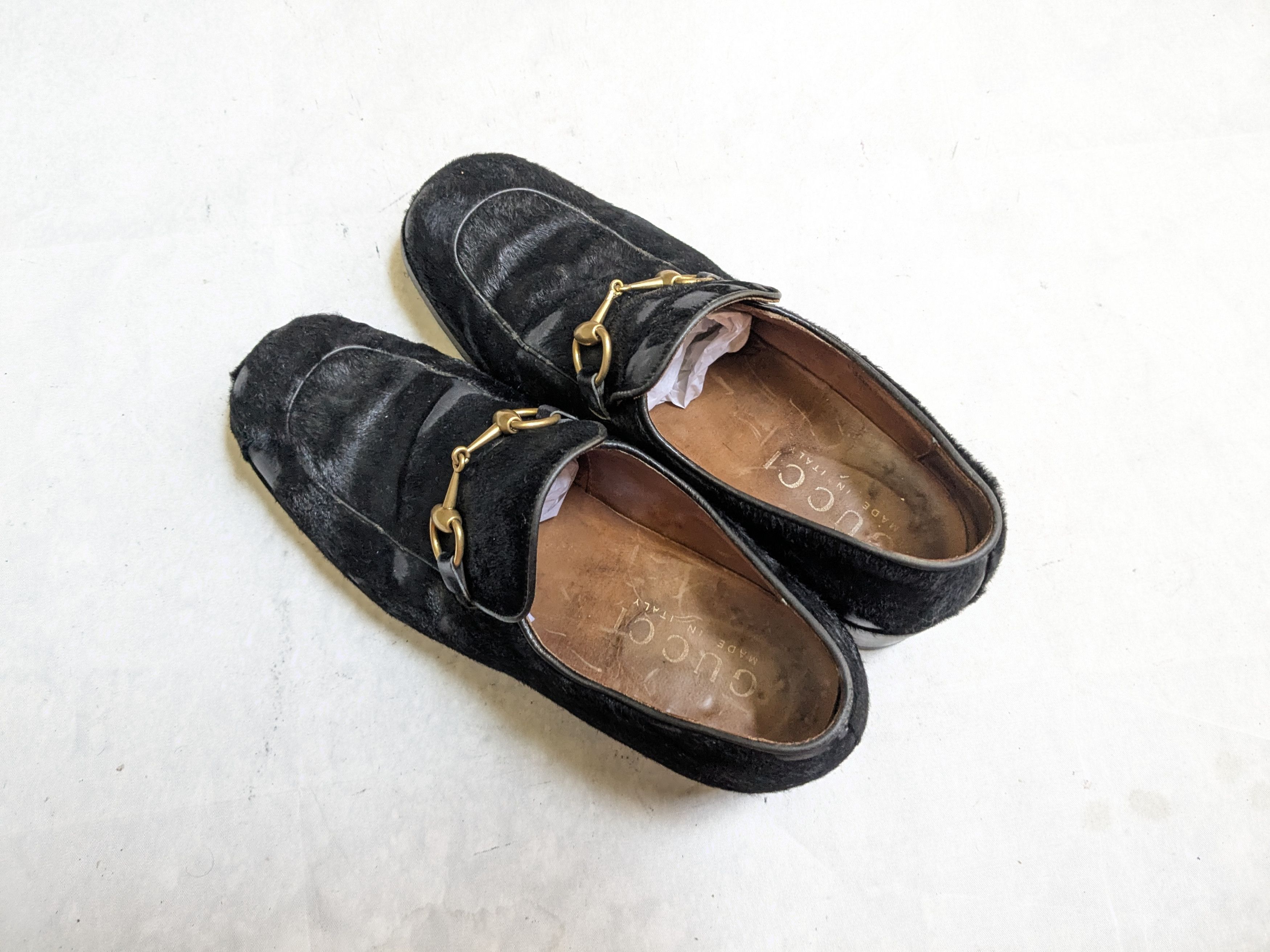 Gucci Gucci Horsebit Loafers Black Pony Hair 9 Heeled Size US 9 / EU 42 - 11 Thumbnail