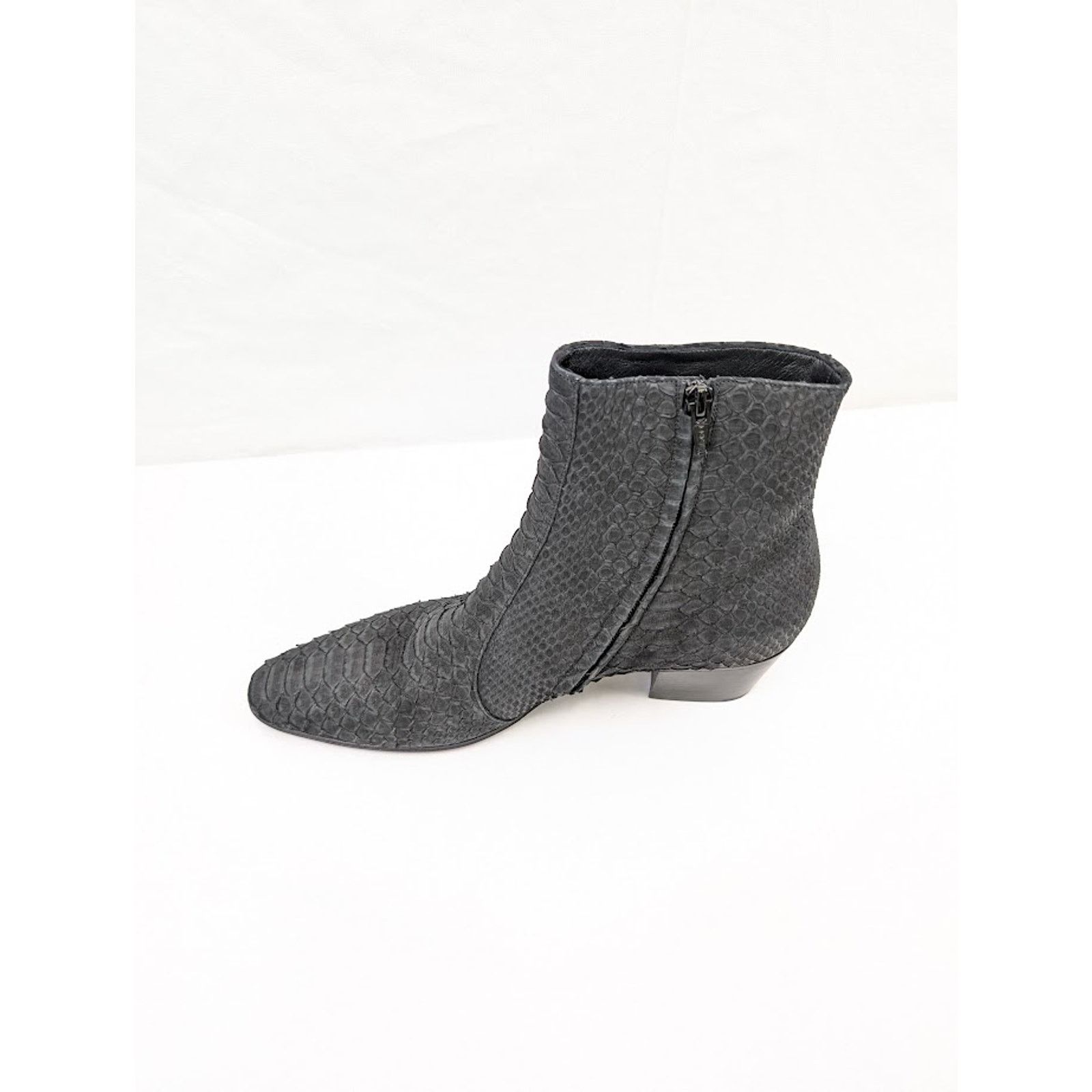 Saint Laurent Paris o1rshd1 Vassili 60 Pitone / Python Boots in Nero Size US 9 / EU 42 - 9 Thumbnail
