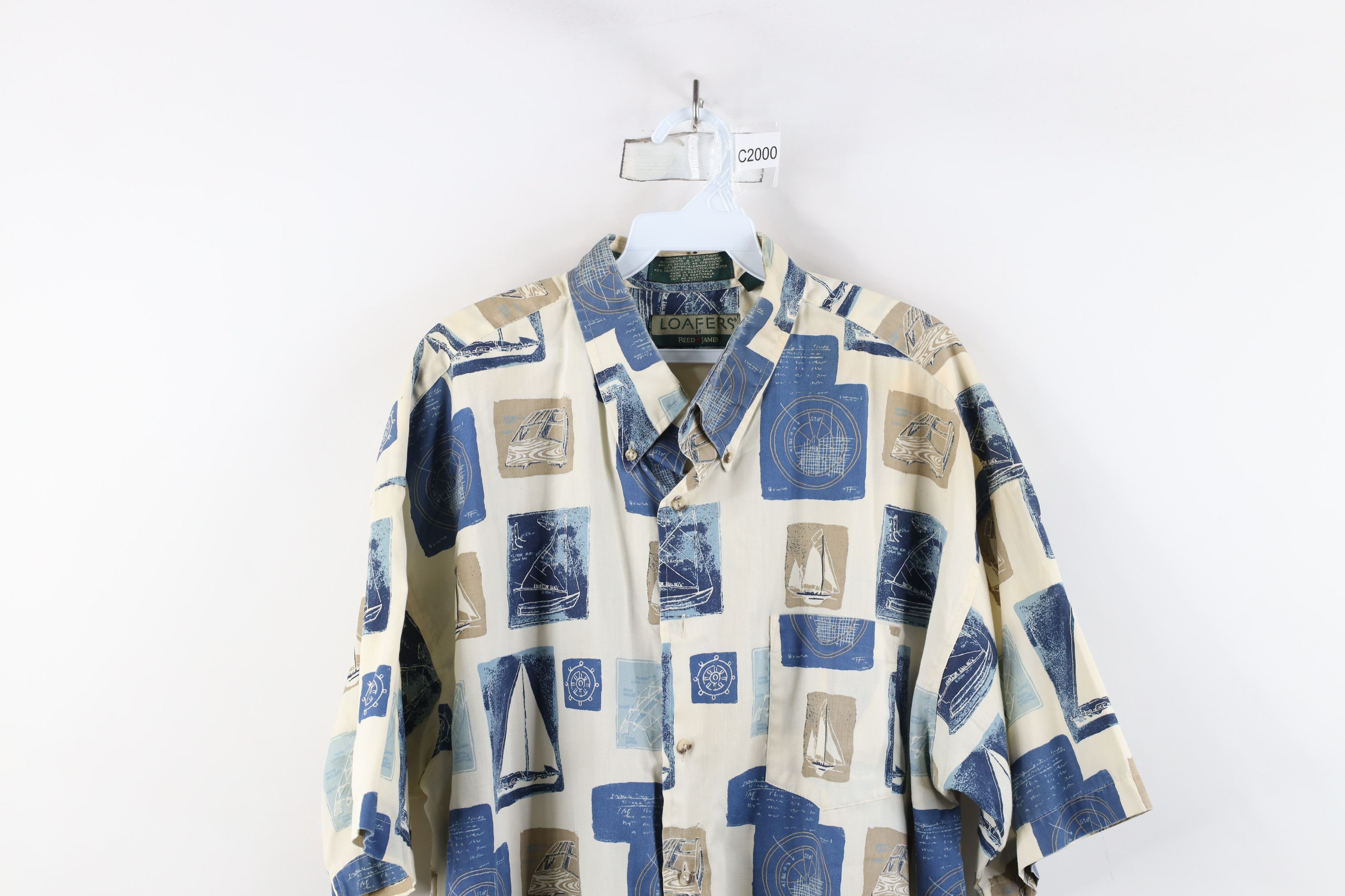 Vintage Vintage 90s Streetwear Print Short Sleeve Button Down Shirt Size US XL / EU 56 / 4 - 2 Thumbnail