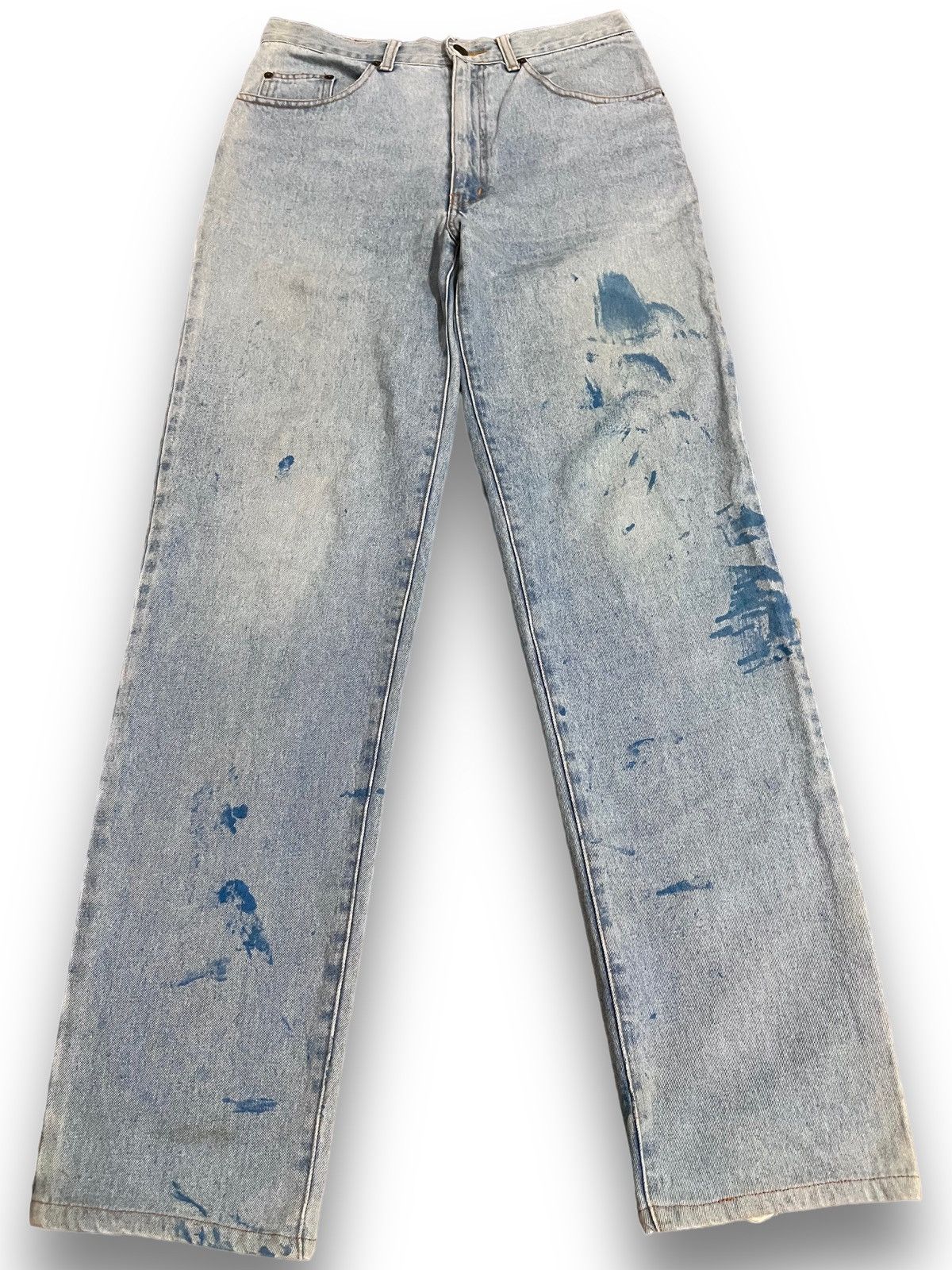 Uniqlo Vintage 90’s Uniqlo Paintbrush Art Style Jeans Size US 31 - 1 Thumbnail