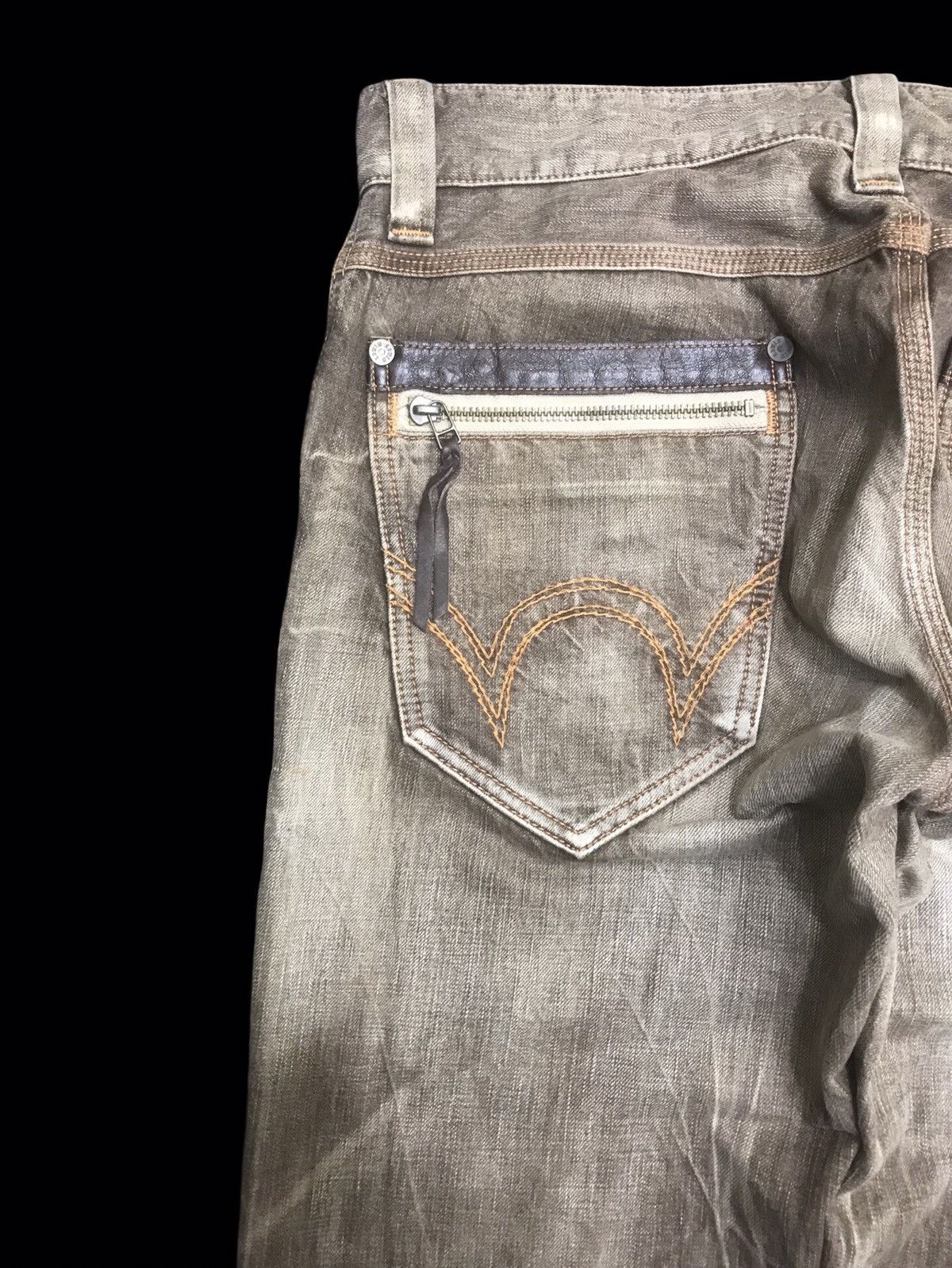 Edwin 💥WIDE BAGGY💥ARCHIVAL EDWIN 503 WIDE SICK FADES DENIM F273 Size US 36 / EU 52 - 11 Thumbnail