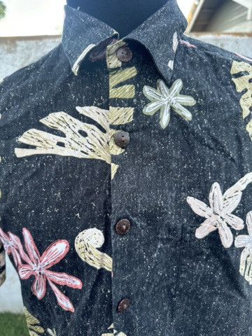 Other PreOwned Kahala Black Hawaiian Print Full Button Men's M Size US M / EU 48-50 / 2 - 3 Thumbnail