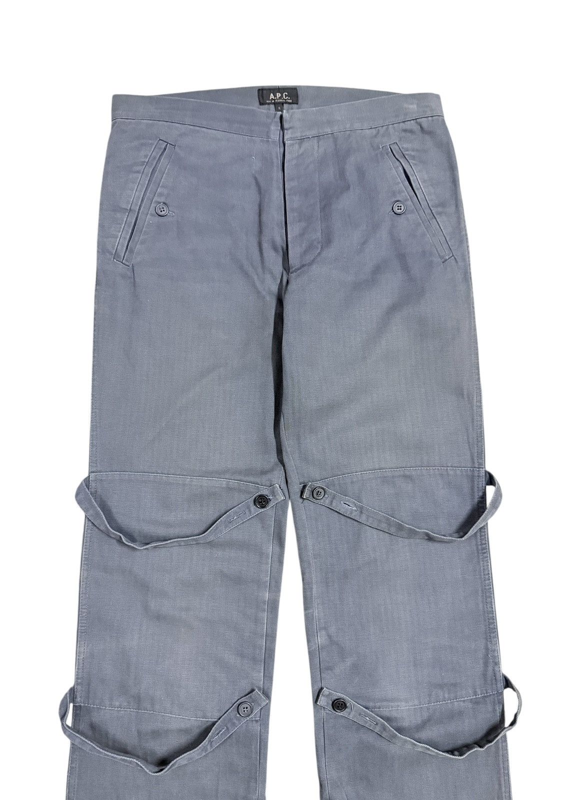 A.P.C. 🔥A.P.C. Crossstrape Bondage Zipper Length Harringbone Pants Size US 32 / EU 48 - 4 Thumbnail
