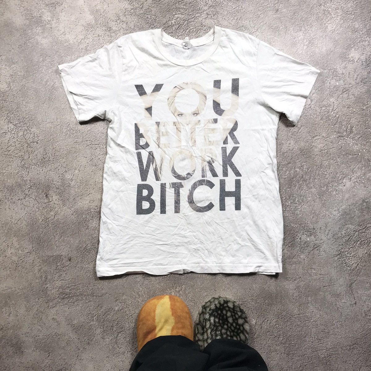 Vintage Vintage 90s You Better Work Bitch Graphic Tee Y2K Swag L Size US L / EU 52-54 / 3 - 1 Thumbnail