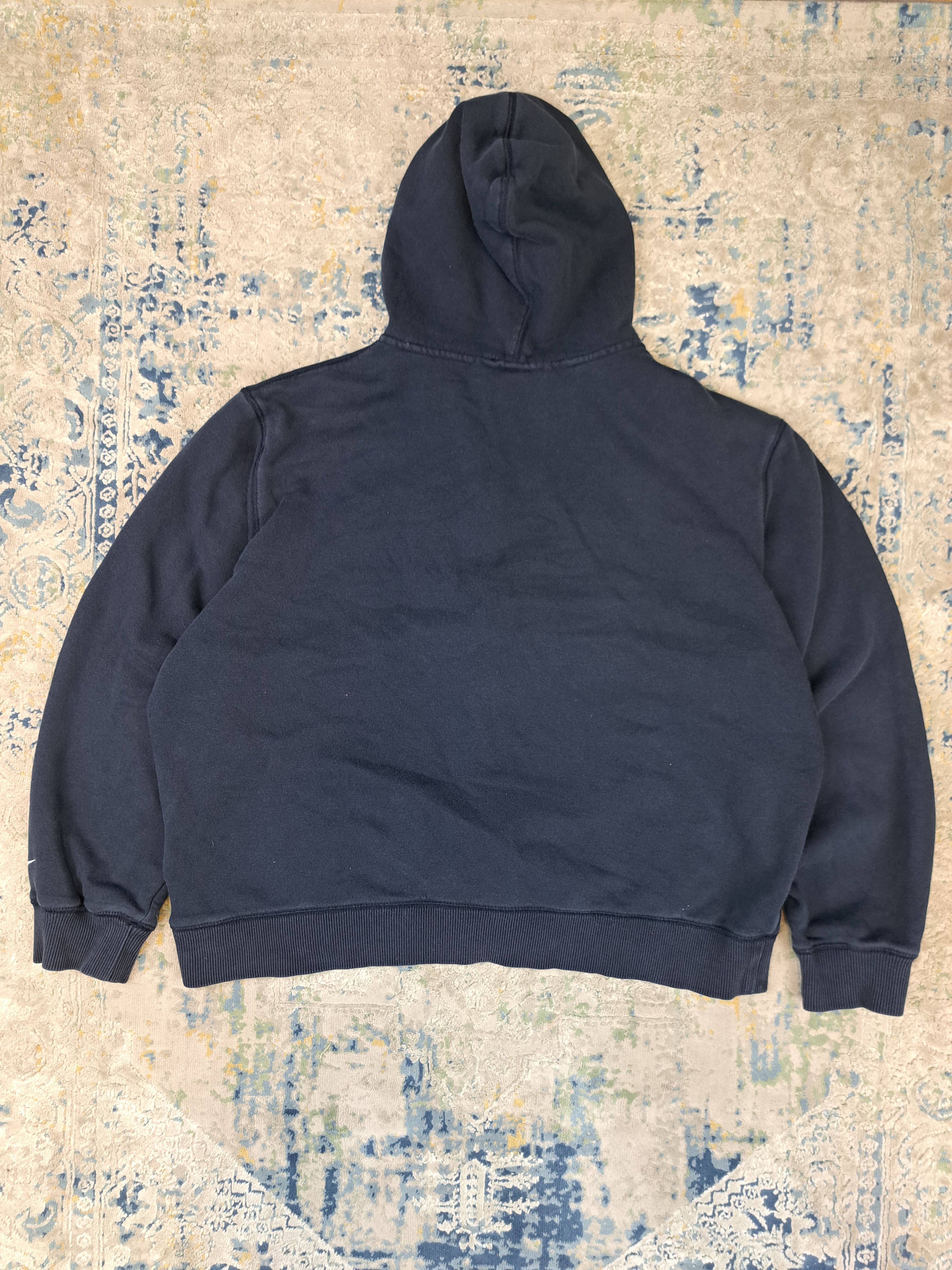 Nike Vintage 00s Nike Cropped Boxy Hoodie Spellout Logo Zip Up Size US XL / EU 56 / 4 - 4 Thumbnail