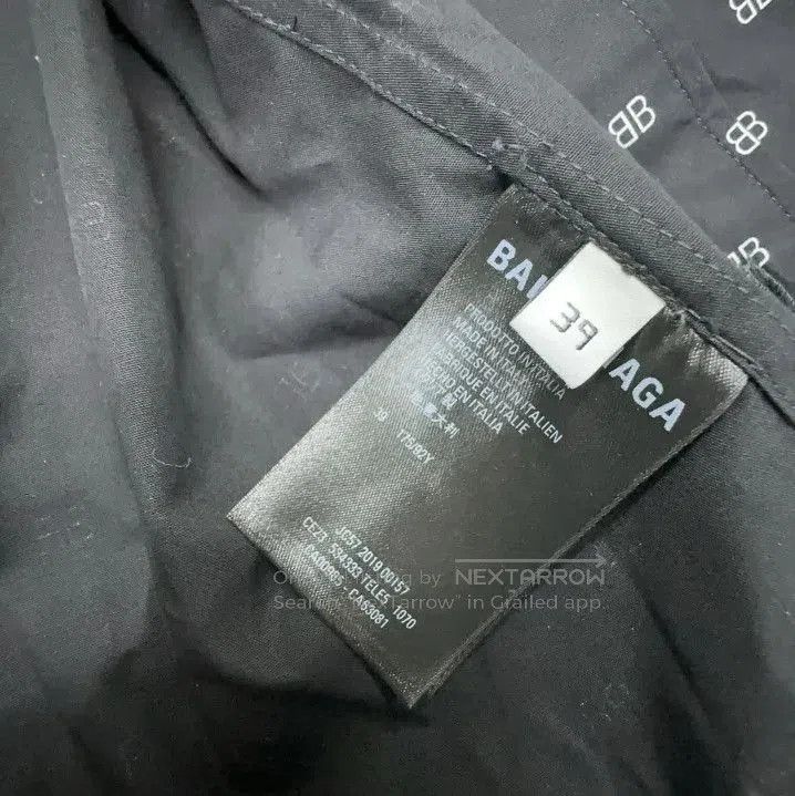 Balenciaga Balenciaga Black Letter Print Long Sleeve Shirt. Size US M / EU 48-50 / 2 - 5 Thumbnail