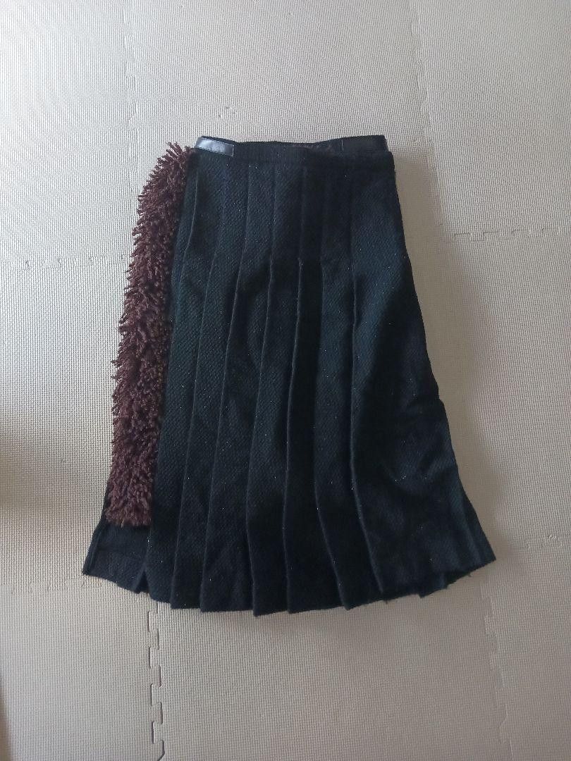 Yohji Yamamoto Pour Homme 13aw archive fur skirt Size US 35 - 3 Thumbnail