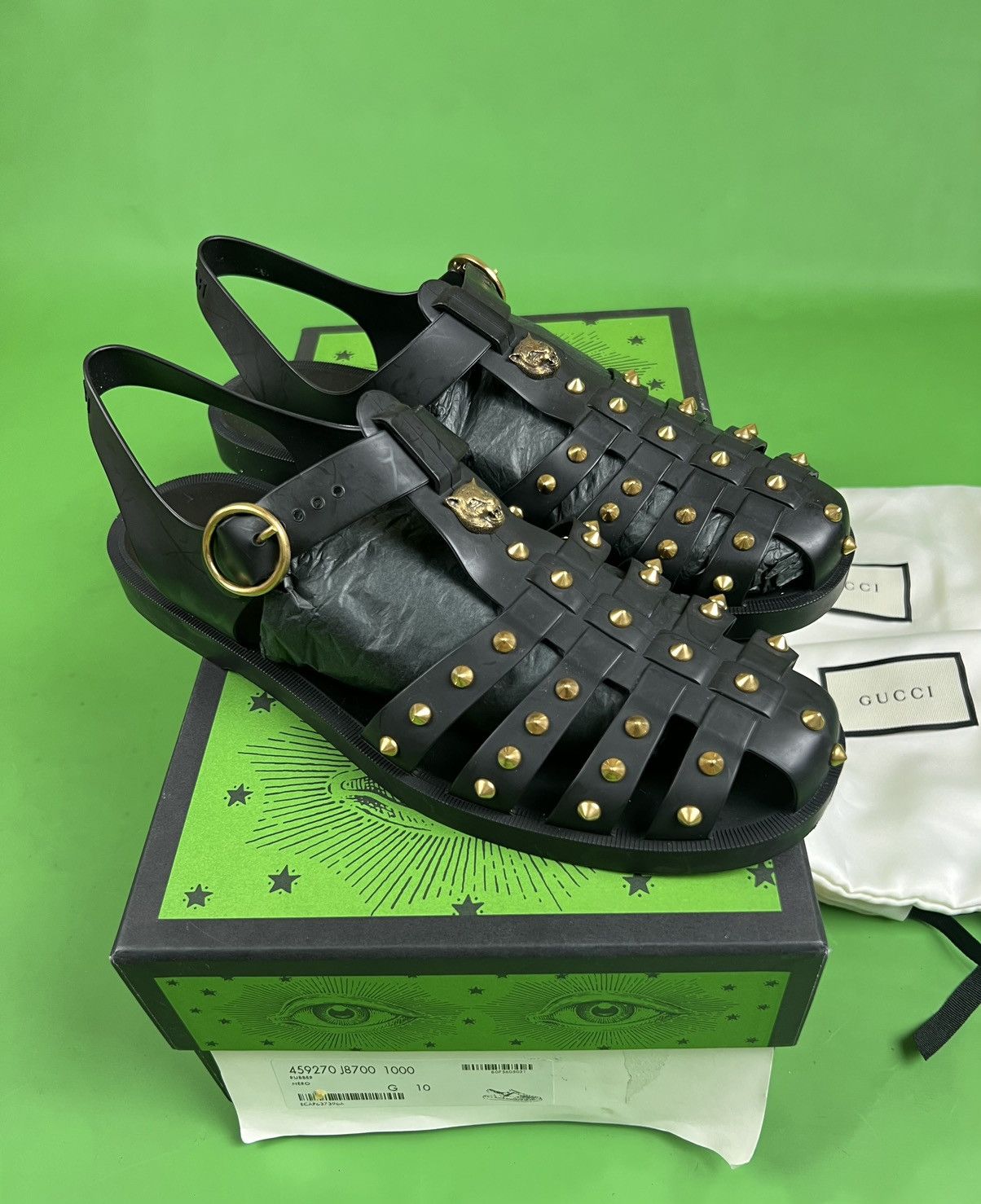 Gucci sandals tiger deals