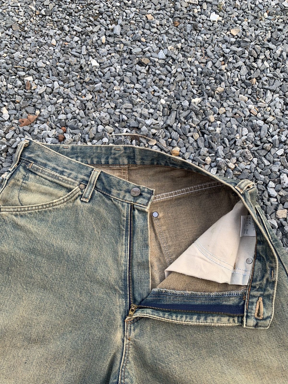Kapital VINTAGE WRANGLER SELVEDGE BAGGY RUSTY DISTRESSED DENIM Size US 30 / EU 46 - 13 Thumbnail