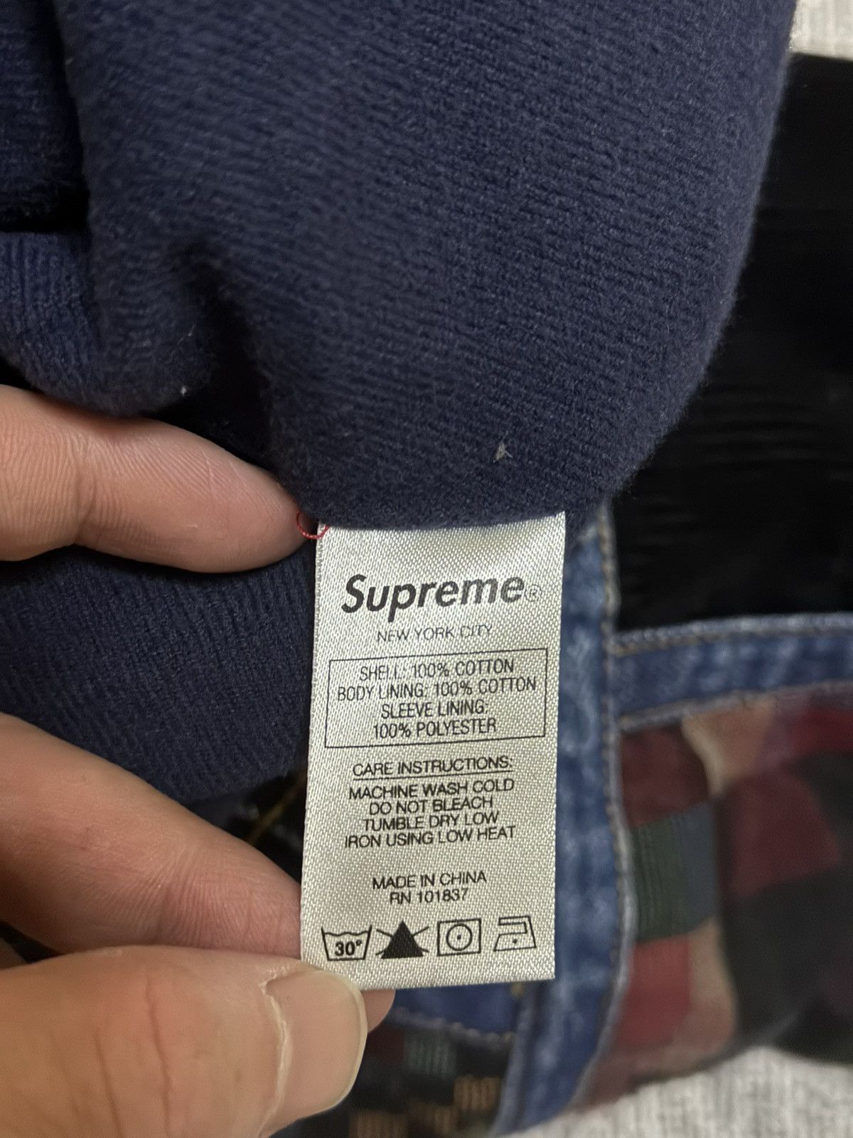Supreme Supreme corduroy patchwork denim Jacket washed black Size US M / EU 48-50 / 2 - 5 Thumbnail
